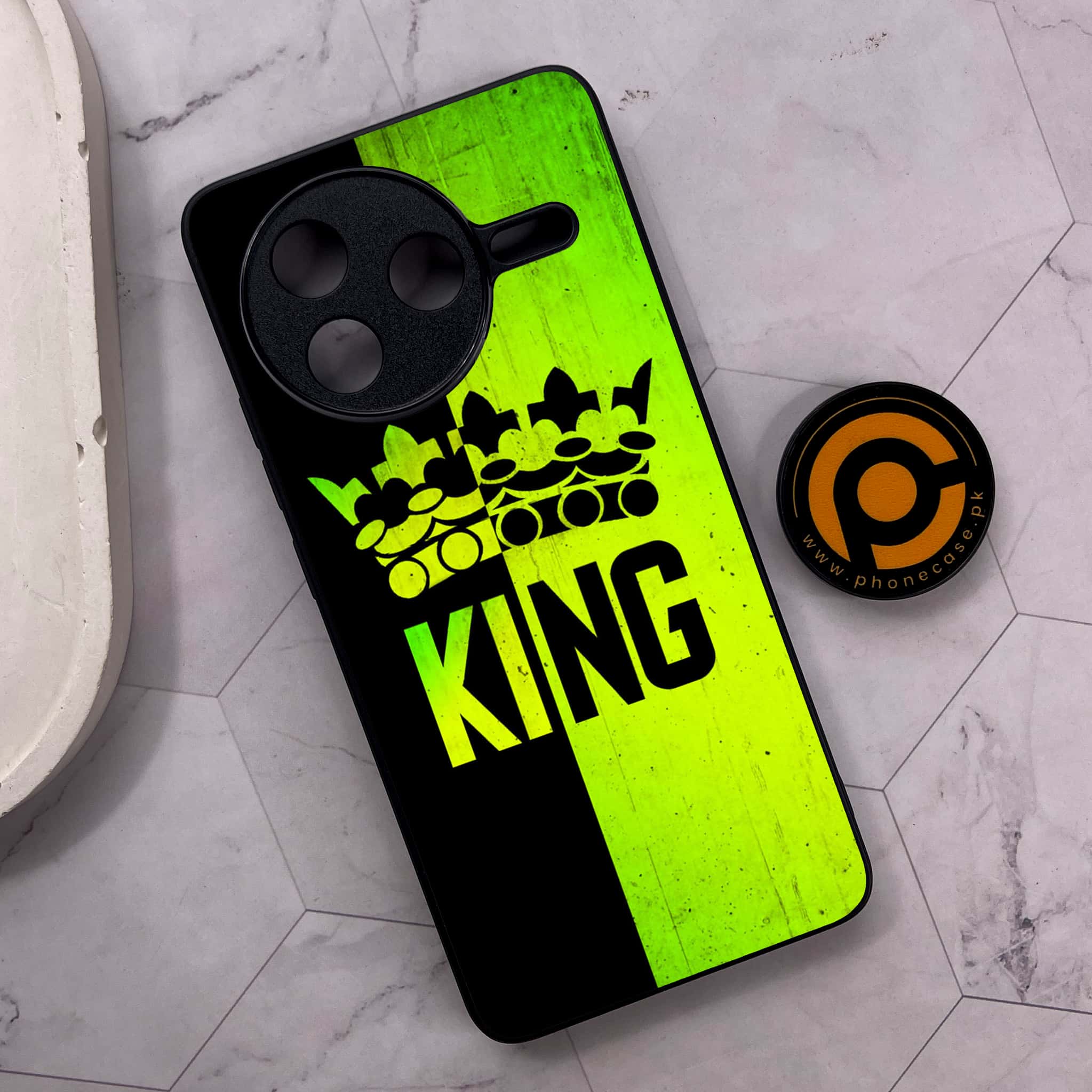 Xiaomi Poco F7 Pro 5G - King 2.0 Series - Premium Metal Printed soft Bumper shock Proof Case