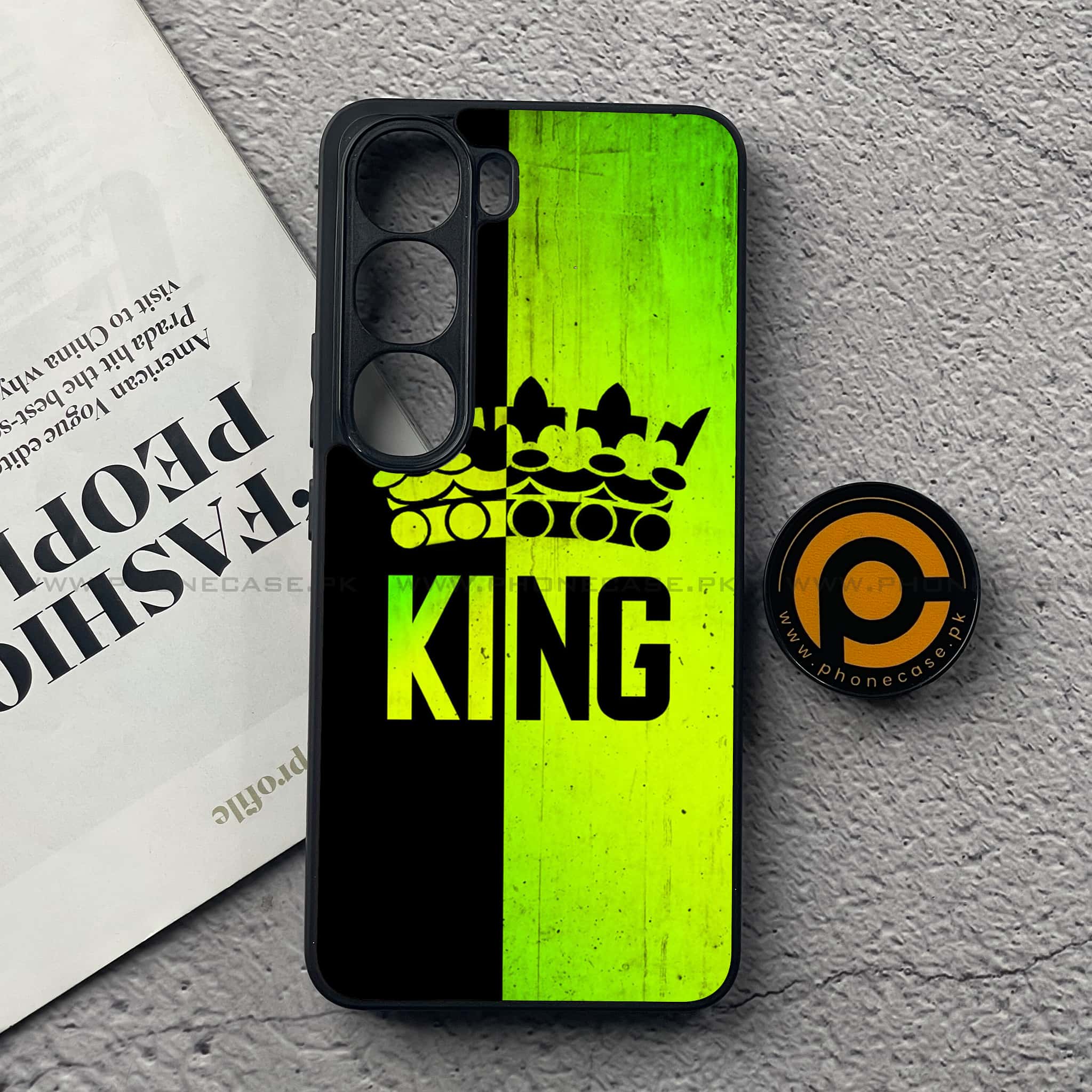Vivo Y200 4G - King 2.0 Series - Premium Metal Printed soft Bumper Shock Proof Case
