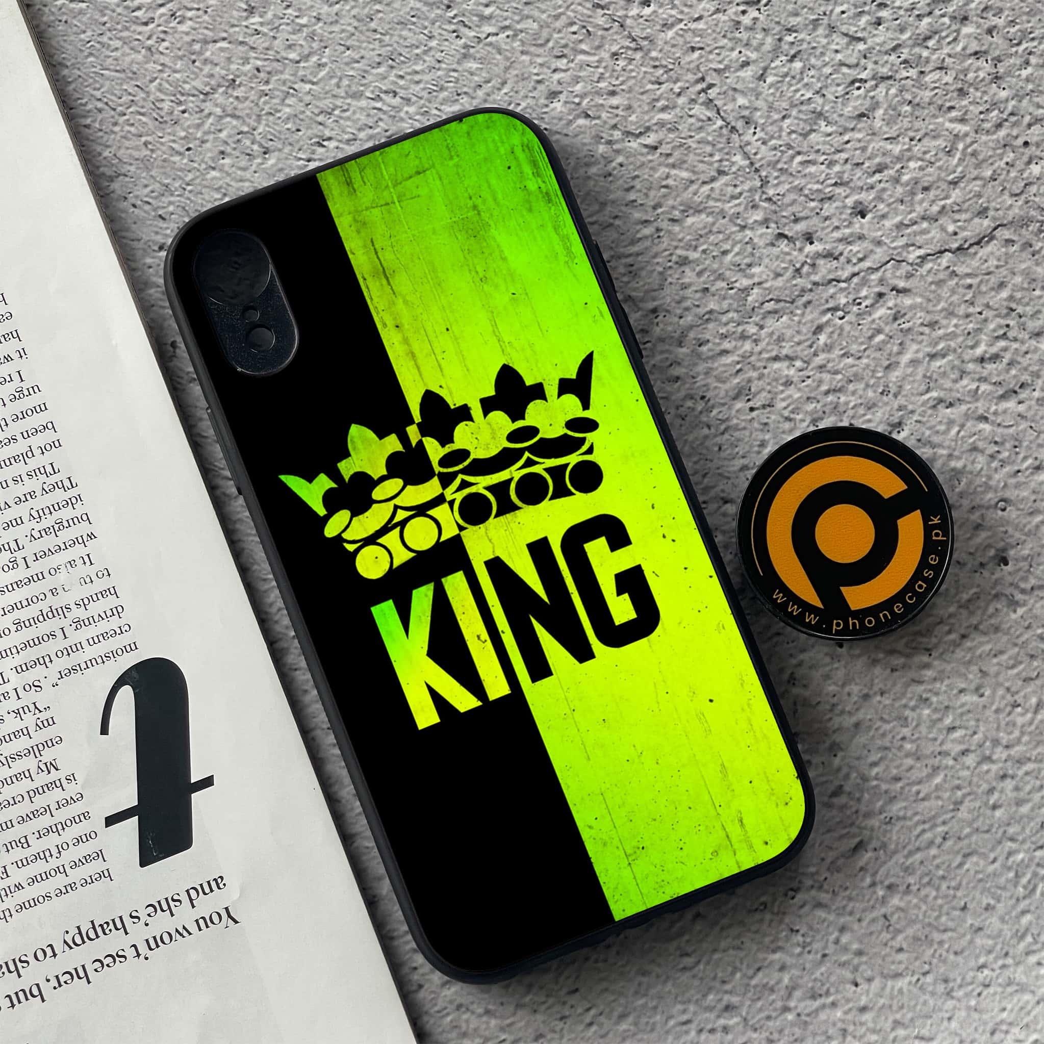 iPhone XR - King Series v2.0 - Premium Metal Printed soft Bumper shock Proof Case