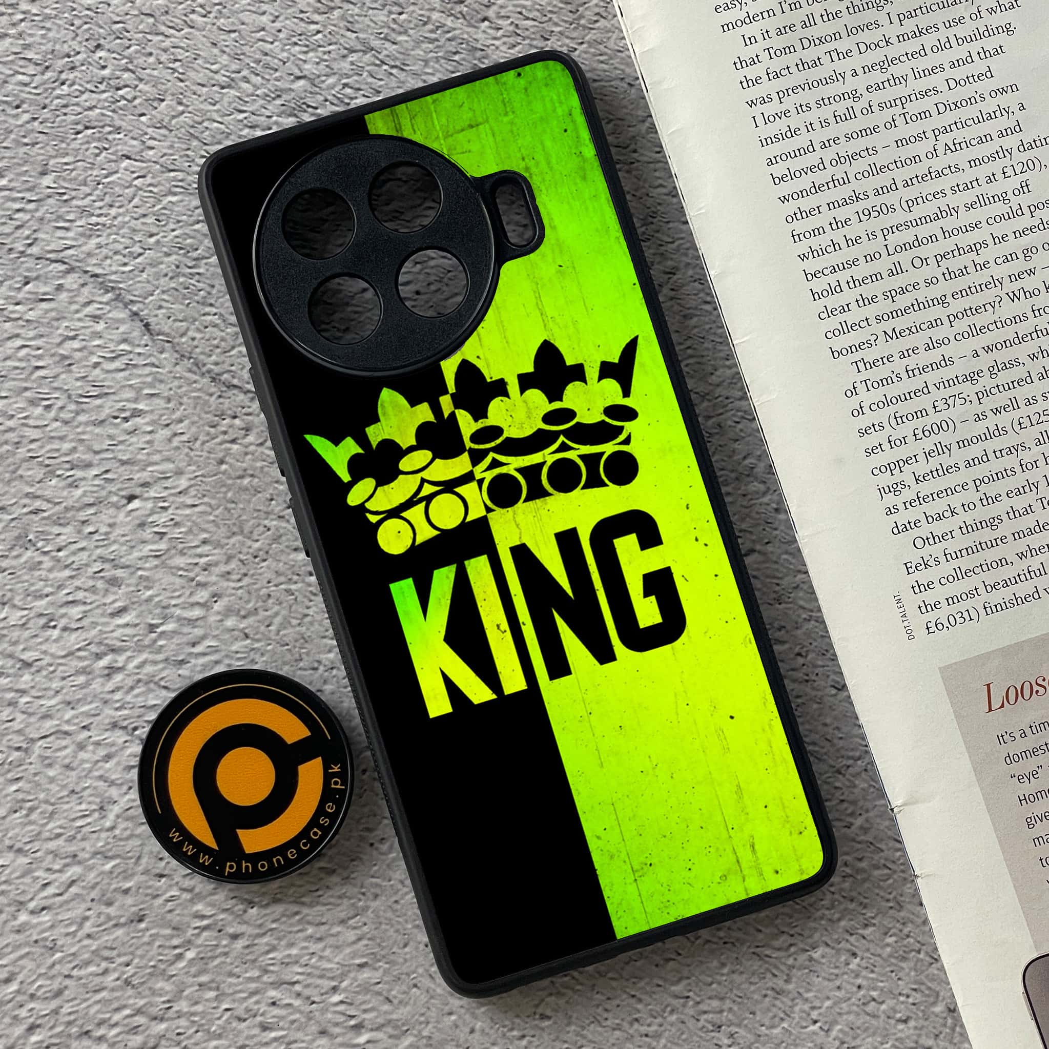 Tecno Spark 20 pro plus - King 2.0 Series - Premium Printed Glass soft Bumper shock Proof Case