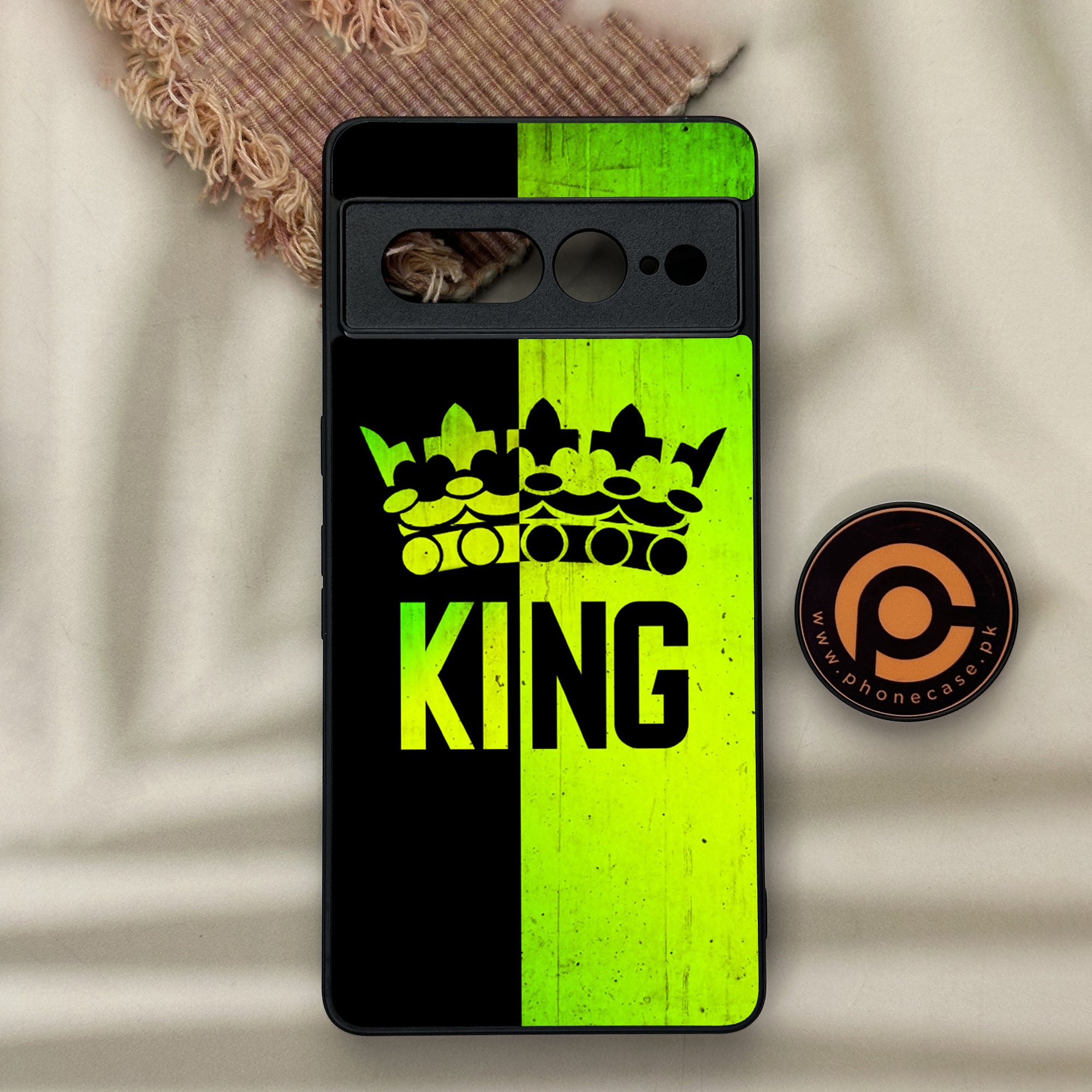 Google Pixel 7 Pro - King Series V 2.0 - Premium Metal Printed soft Bumper Shock Proof Case