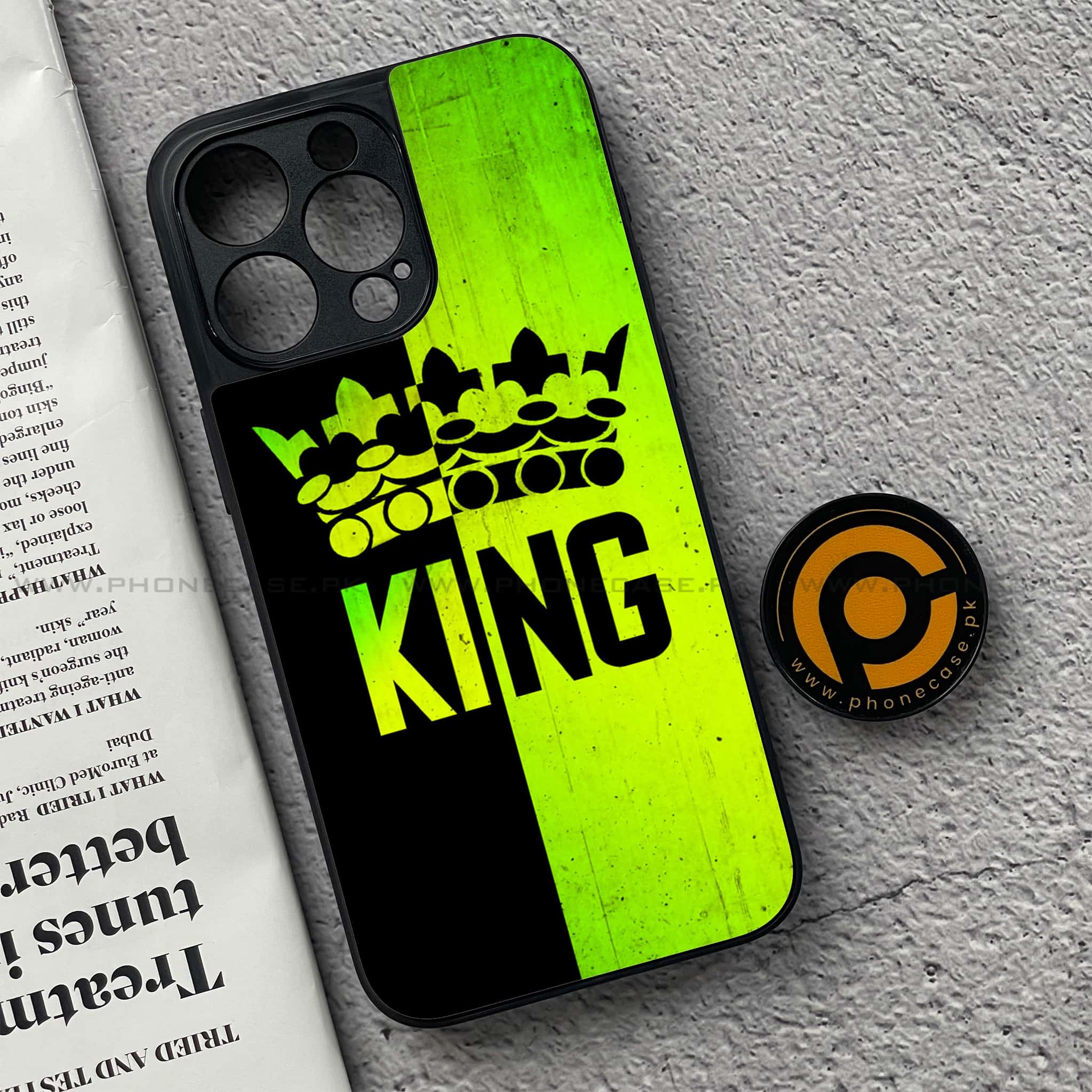 iPhone 15 Pro - King Series V 2.0 - Premium Metal Printed soft Bumper shock Proof Case