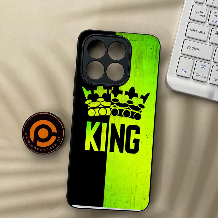 Honor X6c - King 2.0 Design 3- Premium Metal  Printed soft Bumper shock Proof Case CS-47246