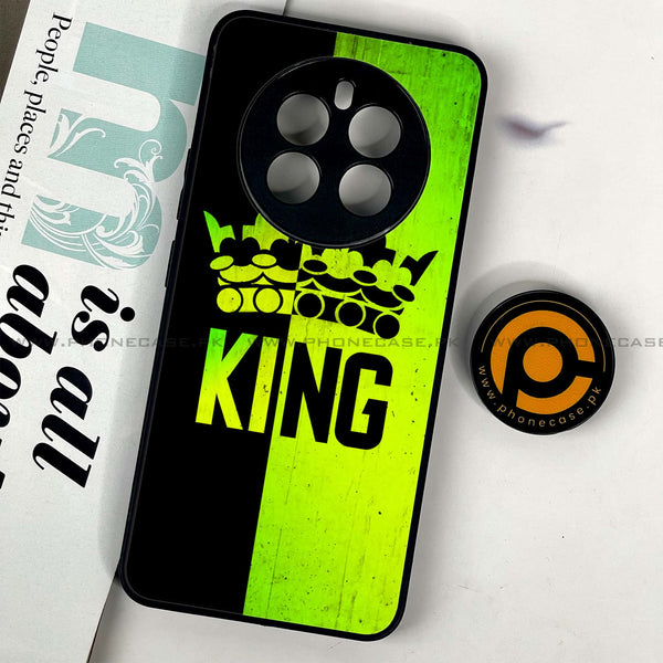 Realme 12 - King 2.0 Design 3  - Premium Printed Glass soft Bumper shock Proof Case  CS-33560