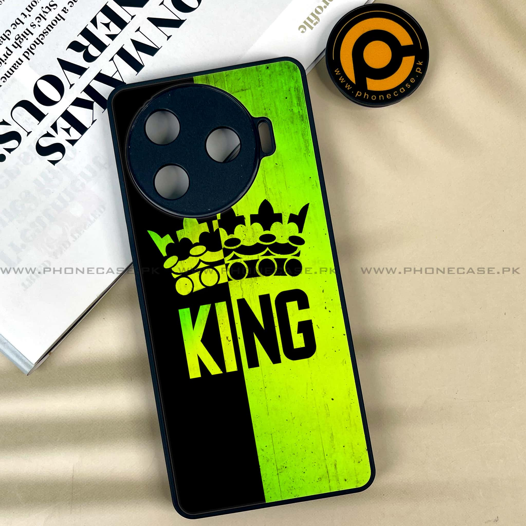 Tecno Camon 30 Pro - King 2.0 Series - Premium Printed Glass soft Bumper shock Proof Case