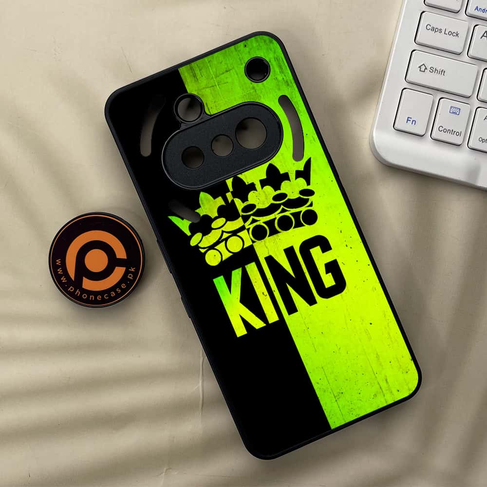 Nothing Phone 3a - King 2.0 Series - Premium Metal  Printed soft Bumper shock Proof Case