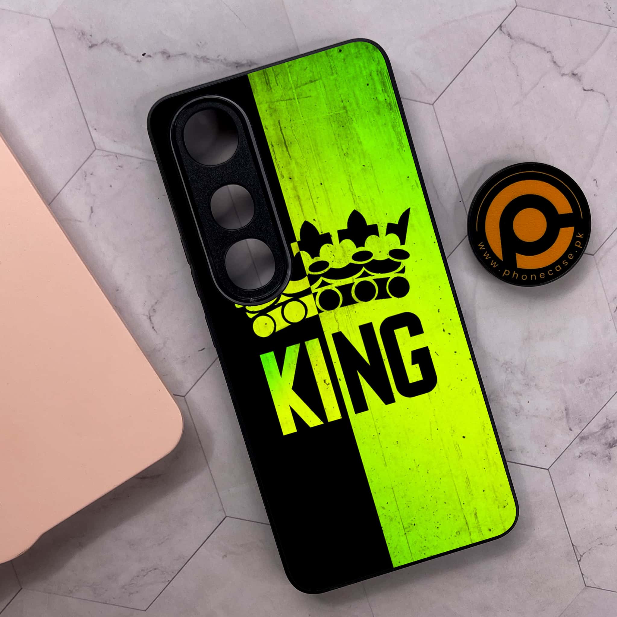 Vivo V50 Lite - King 2.0 Series - Premium Metal Printed soft Bumper shock Proof Case