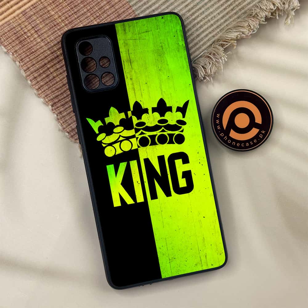 Samsung Galaxy A71 - King Series V 2.0  Series - Premium Metal Printed soft Bumper shock Proof Case