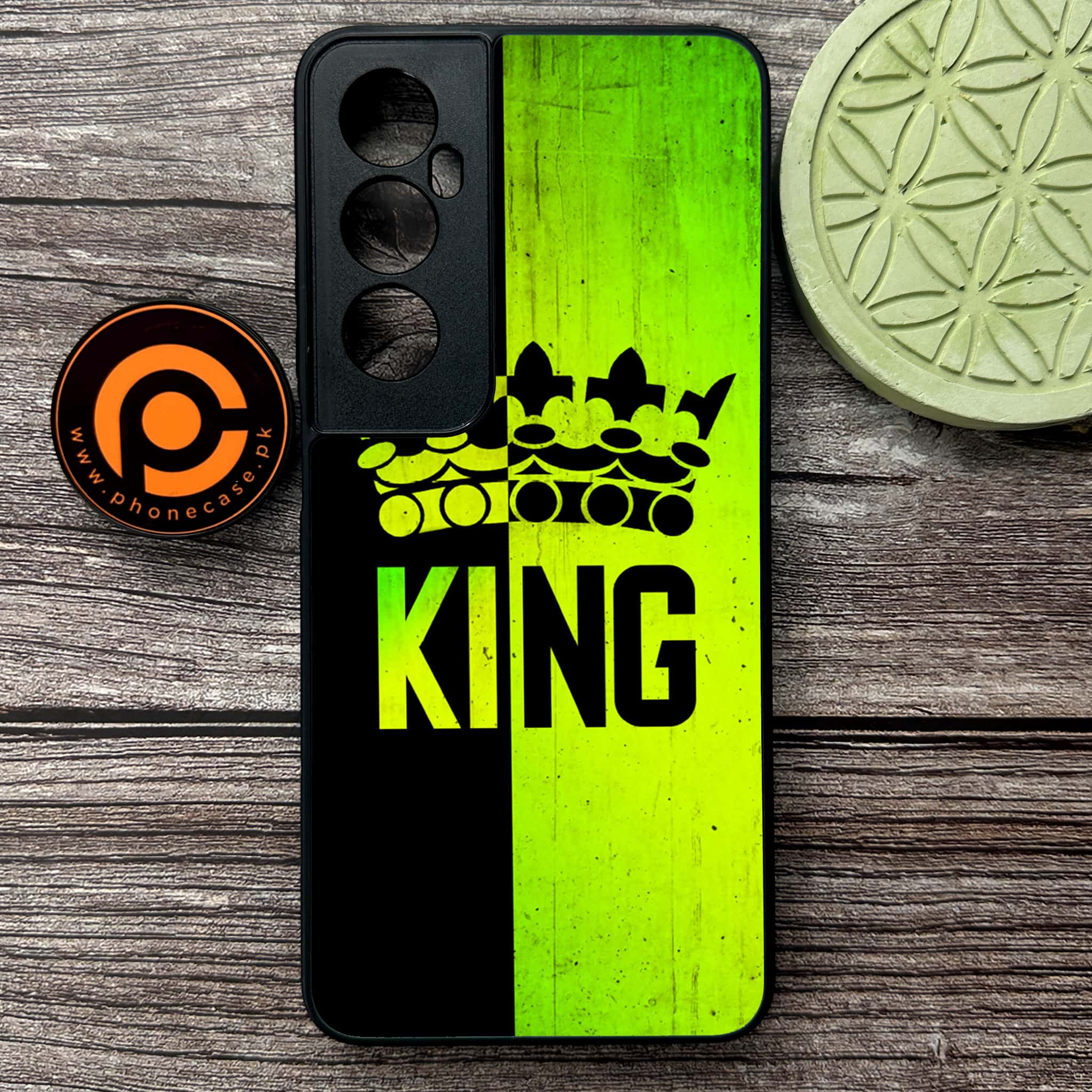 Realme C65  - King 2.0 Series - Premium Metal Printed soft Bumper shock Proof Case