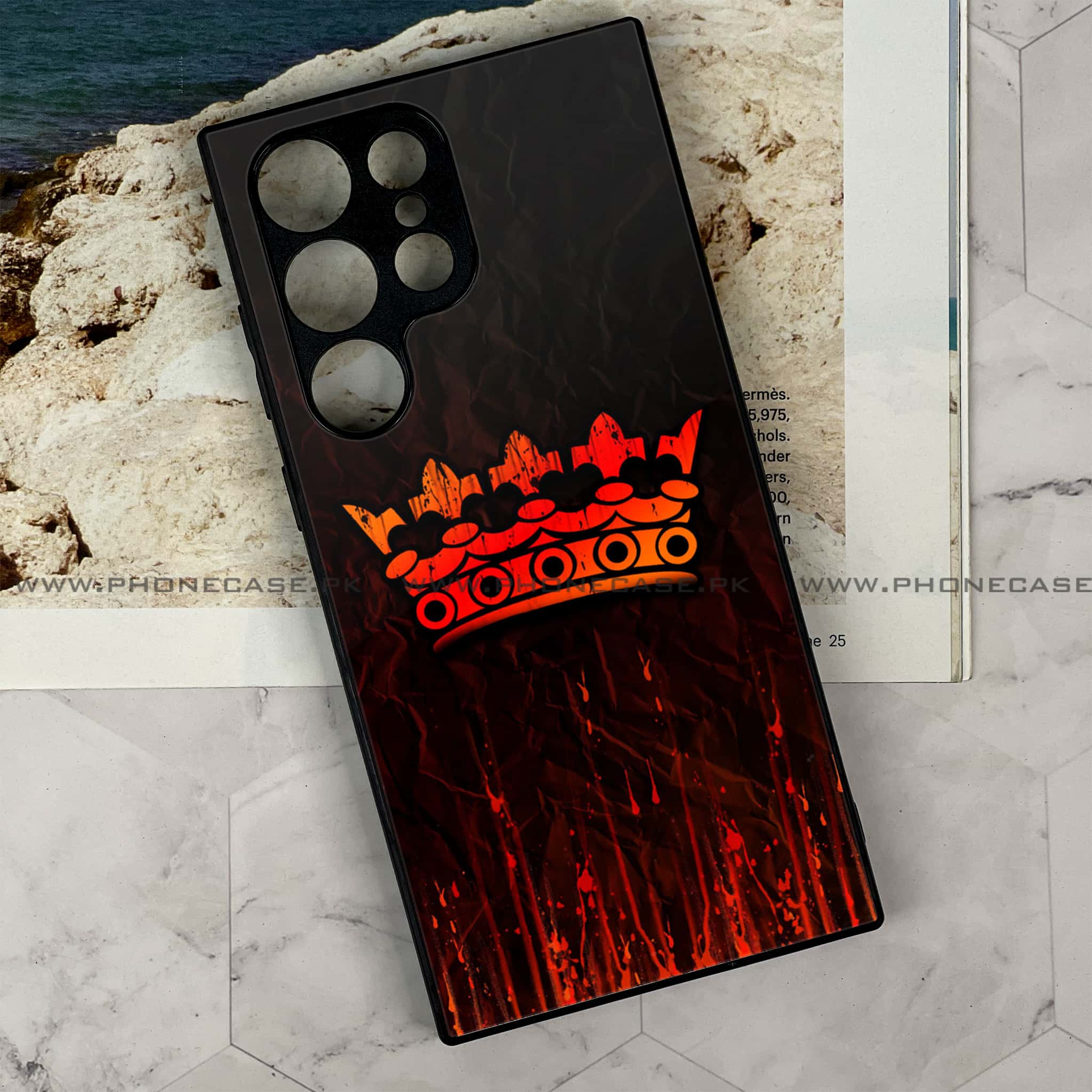 Samsung Galaxy S24 Ultra - King Series V 2.0 Series - Premium Metal Printed soft Bumper shock Proof Case