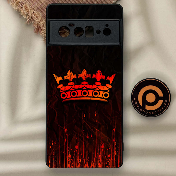 Google Pixel 6 Pro-King Design 4 - Premium Metal Printed soft Bumper Shock Proof Case CS-43505
