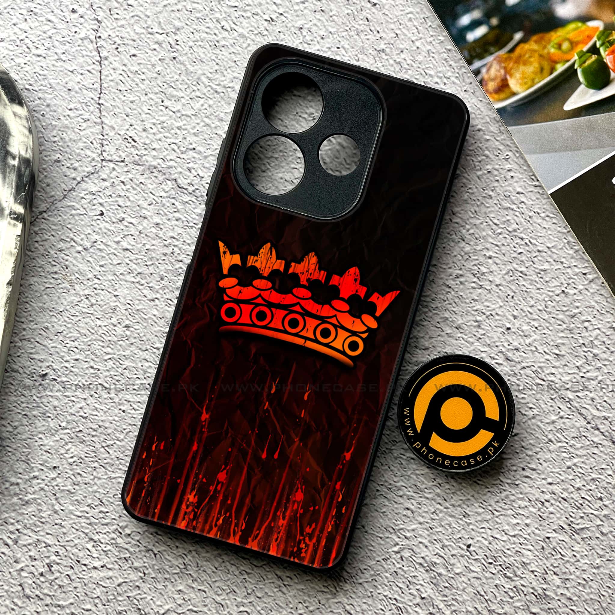 Oppo A5 Pro - King 2.0 Series - Premium Metal Printed soft Bumper shock Proof Case