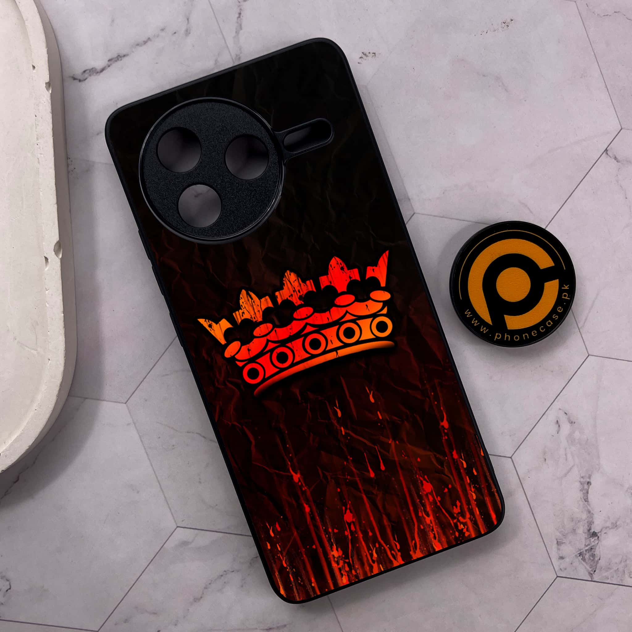 Xiaomi Poco F7 Pro 5G - King 2.0 Series - Premium Metal Printed soft Bumper shock Proof Case