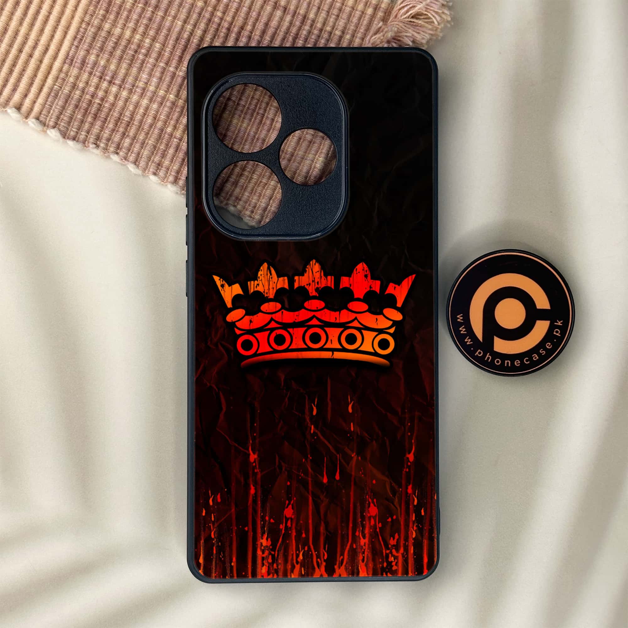 Realme GT 6 - King 2.0 Series - Premium Metal Printed soft Bumper shock Proof Case