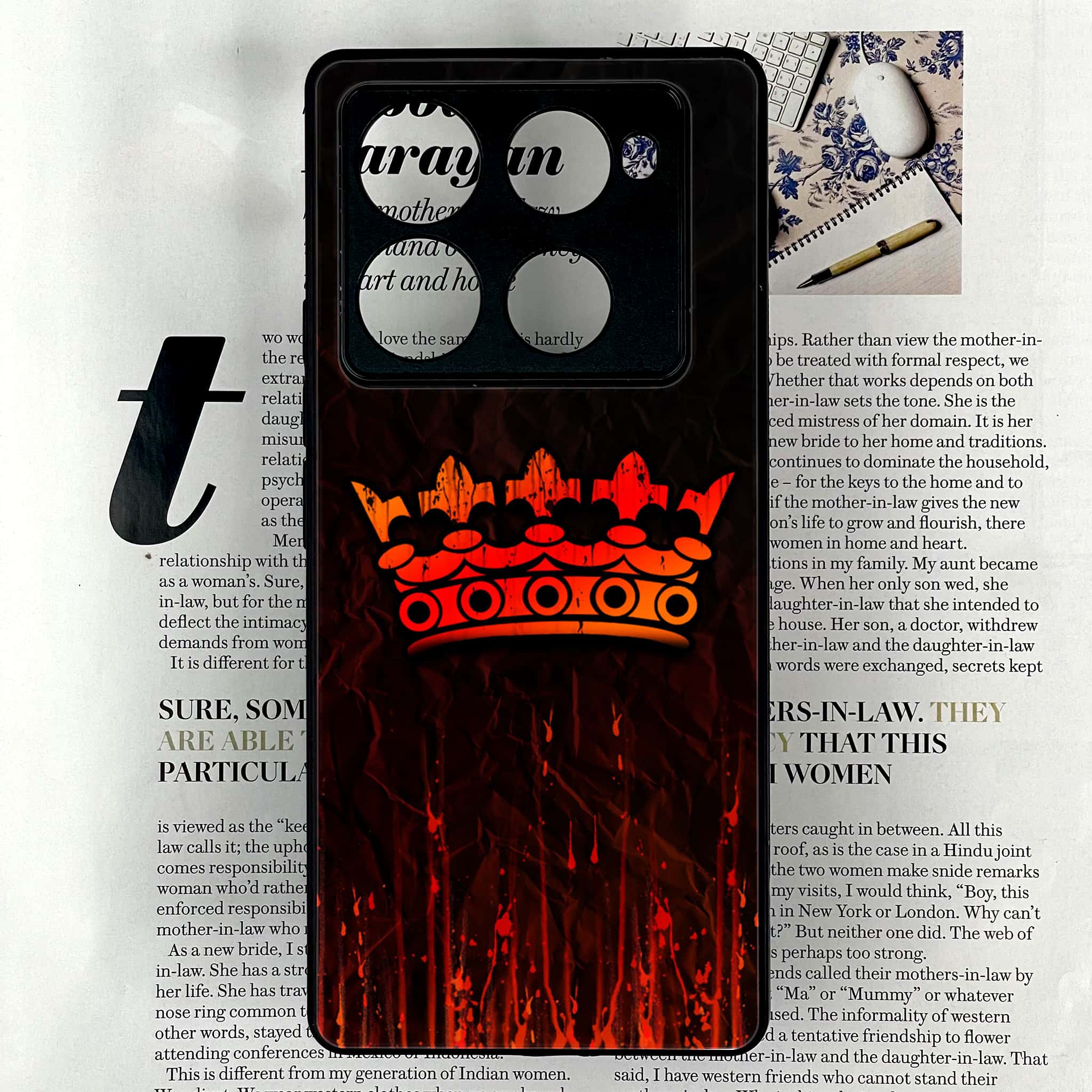 Infinix Note 40 Pro Plus - King 2.0 Series - Premium Metal Printed soft Bumper shock Proof Case