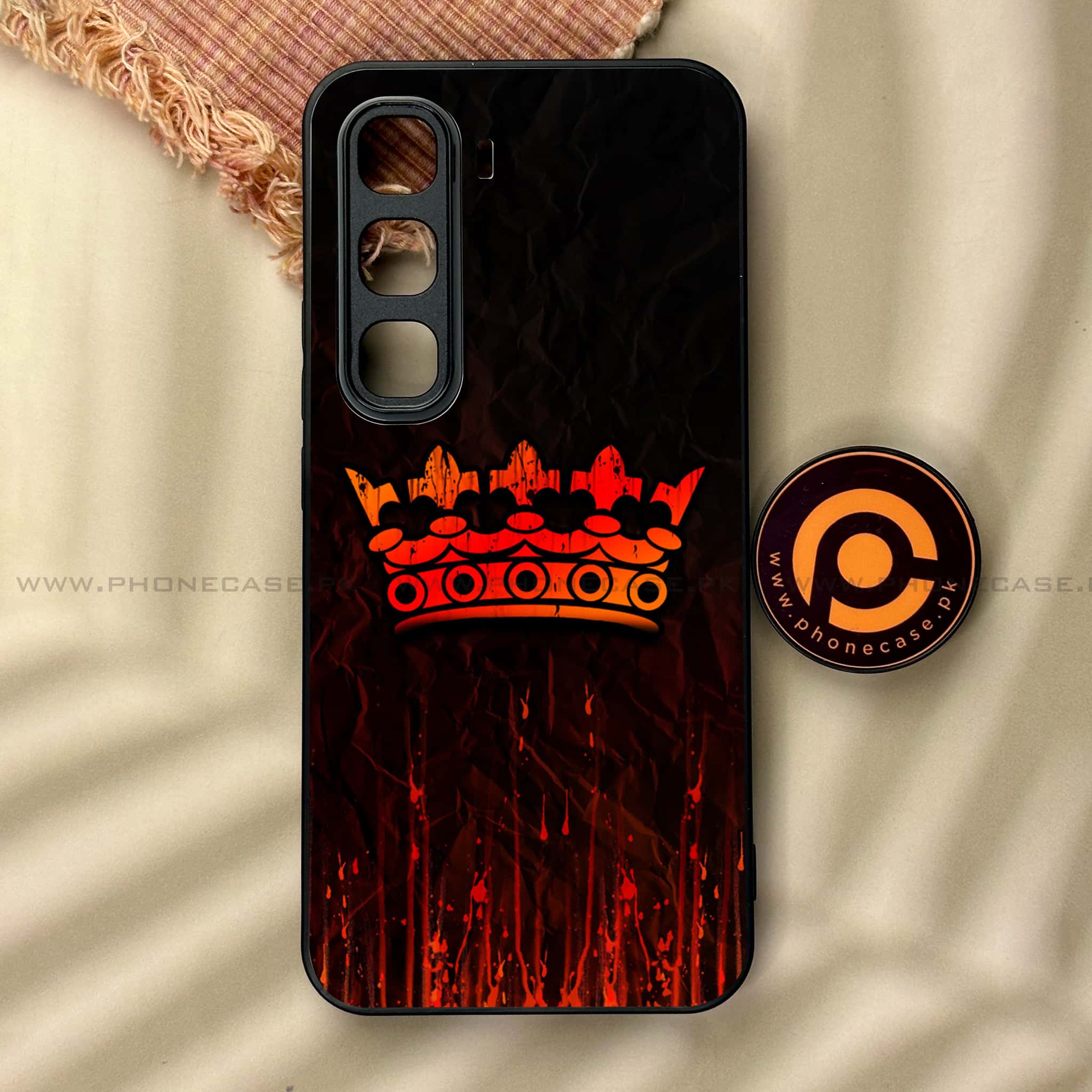 Infinix Hot 60 Pro - King 2.0 Series - Premium Metal Printed soft Bumper shock Proof Case