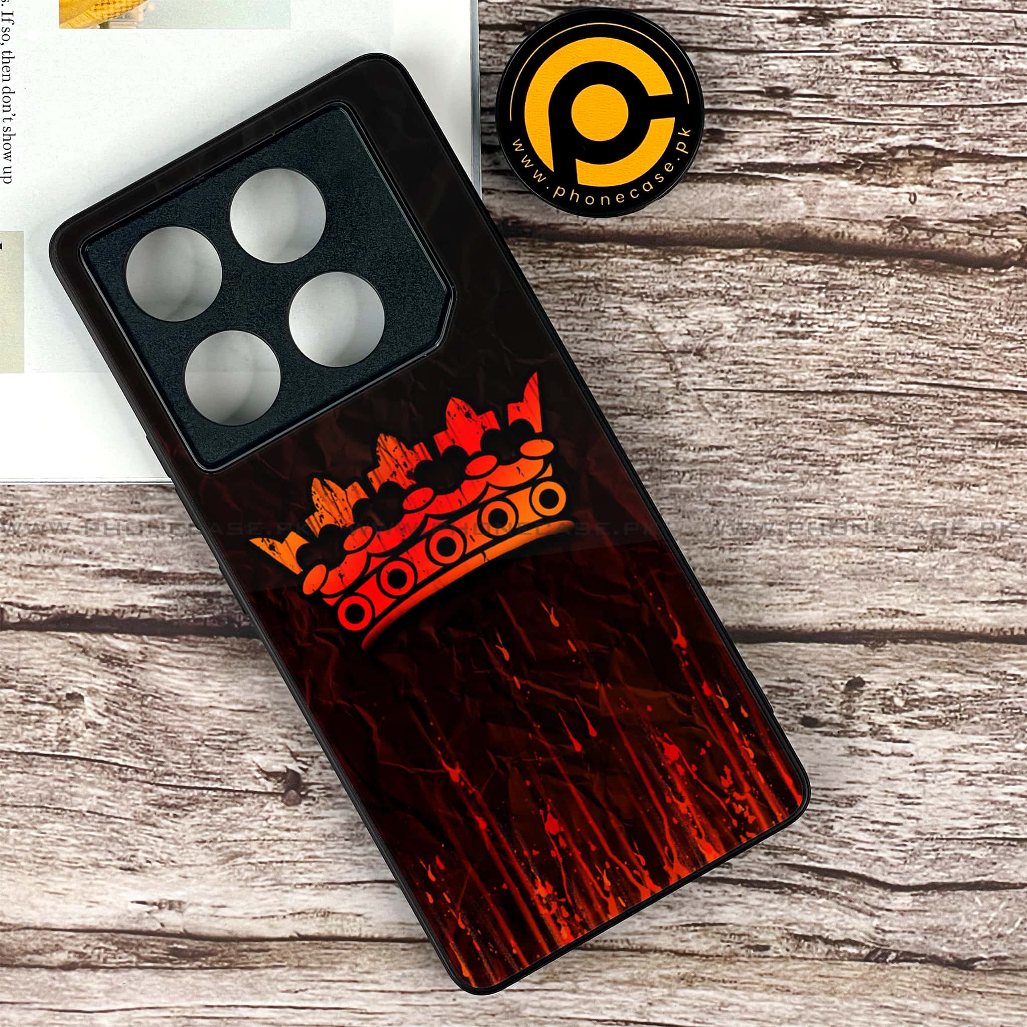 Infinix GT 20 Pro - King 2.0 Series - Premium Printed Glass soft Bumper shock Proof Case