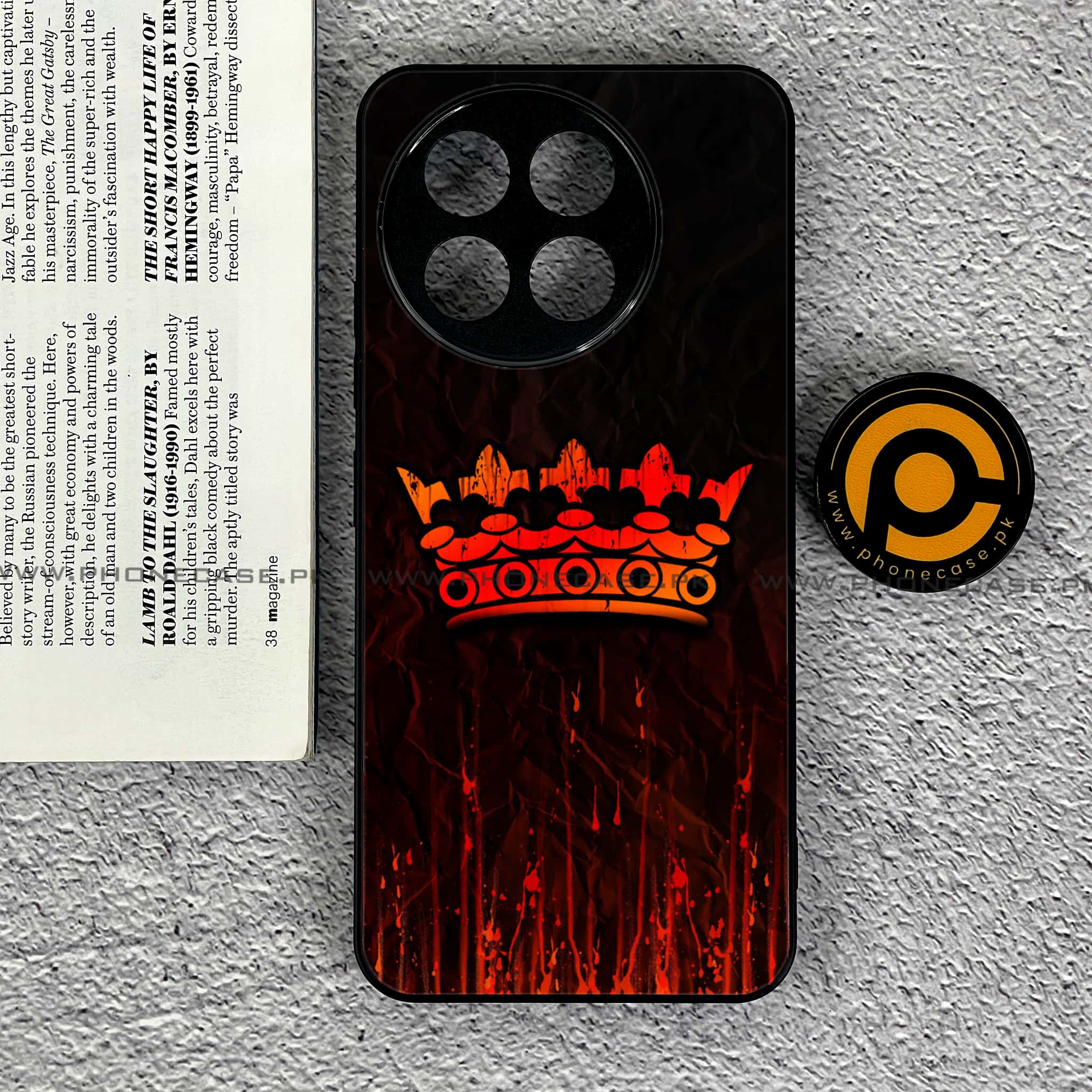 OnePlus 13R - King 2.0 Series - Premium Printed Glass soft Bumper shock Proof Case