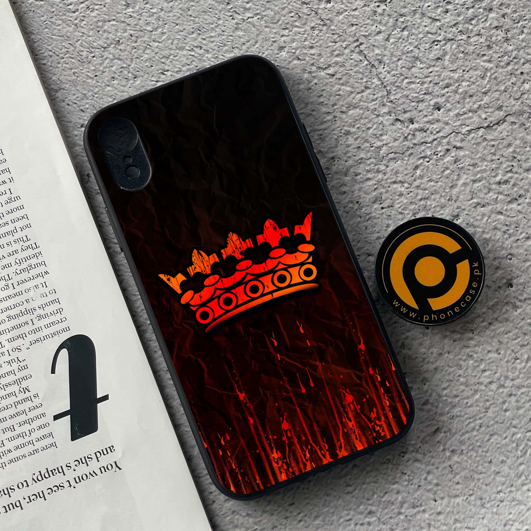 iPhone XR - King Series v2.0 - Premium Metal Printed soft Bumper shock Proof Case