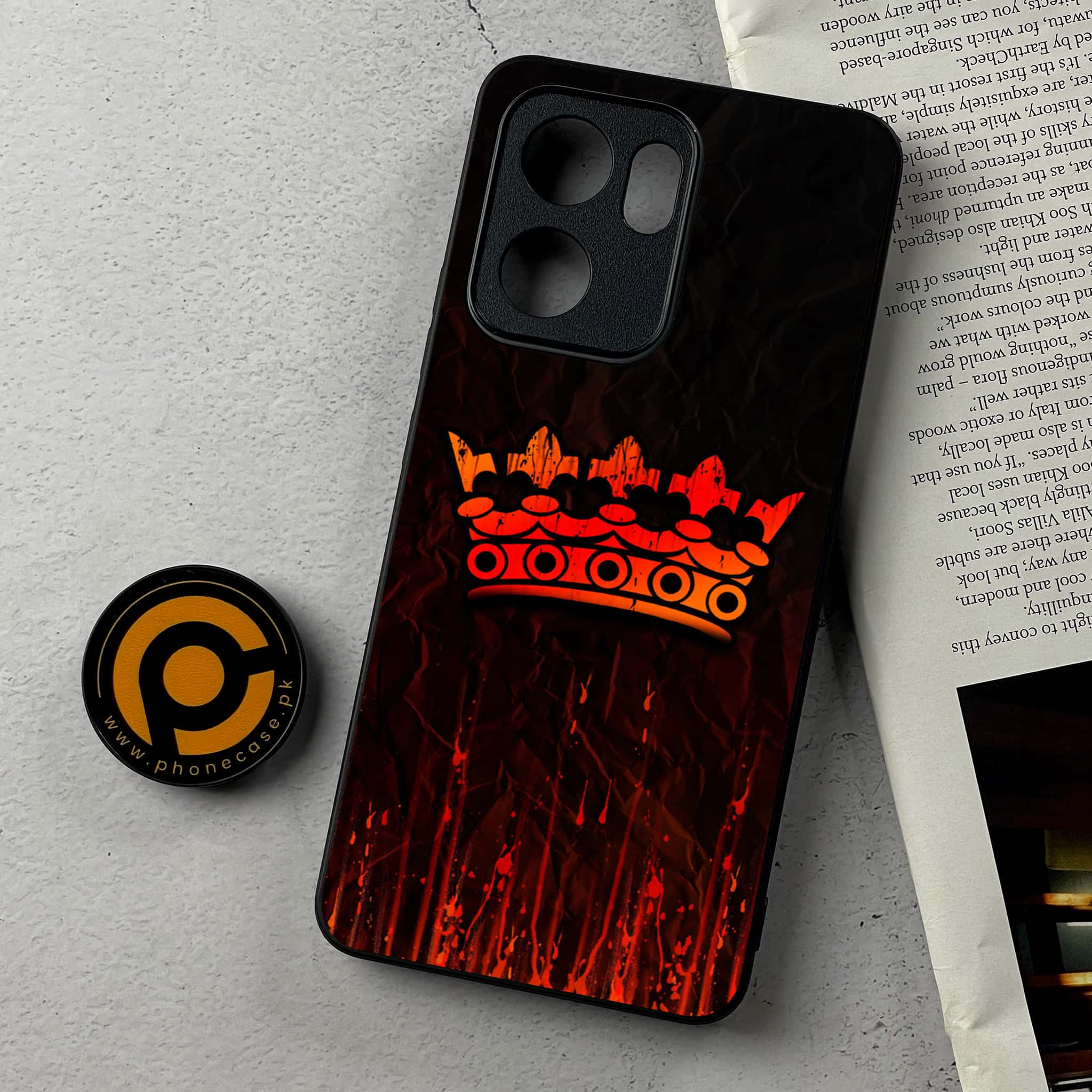 Oppo Reno 14F - King 2.0 Series - Premium Metal Printed Soft Bumper Shockproof Case