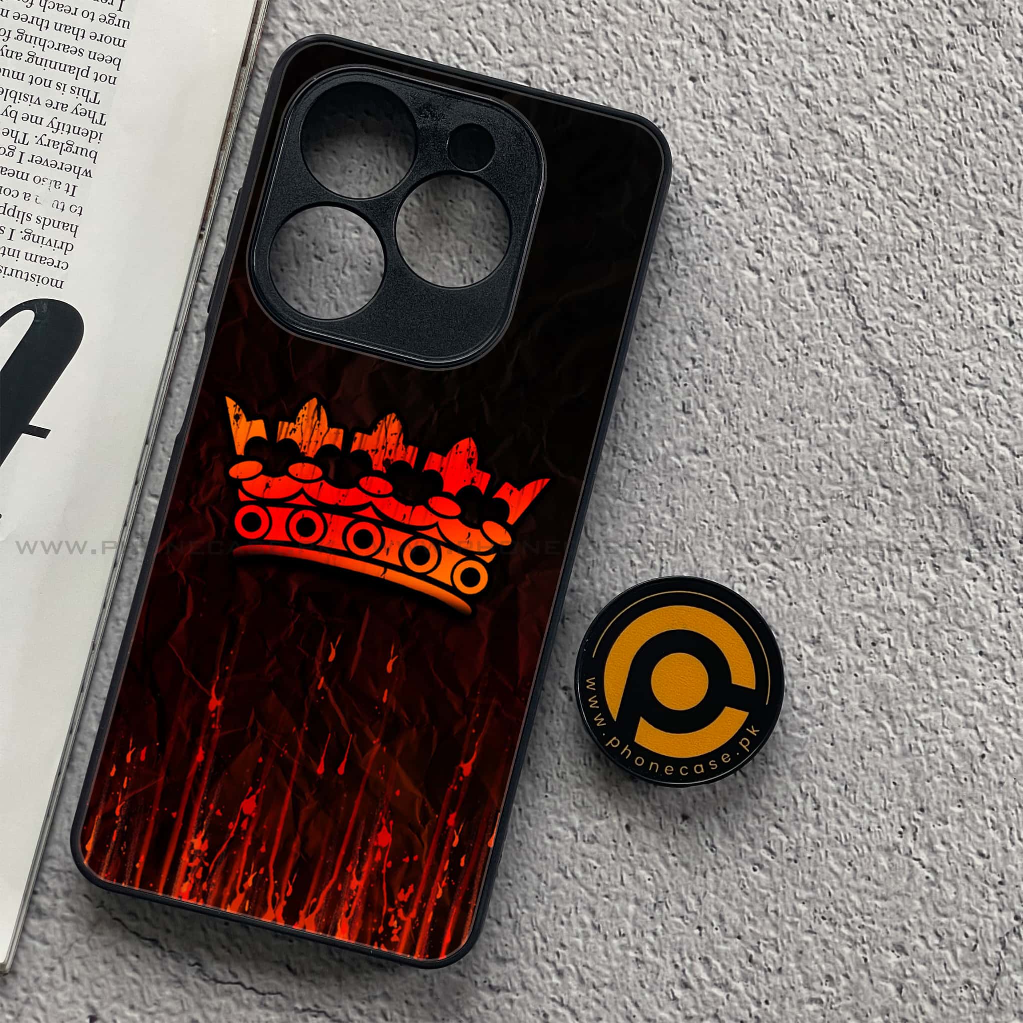 Realme C61 - King Series V 2.0 - Premium Metal Printed soft Bumper shock Proof Case