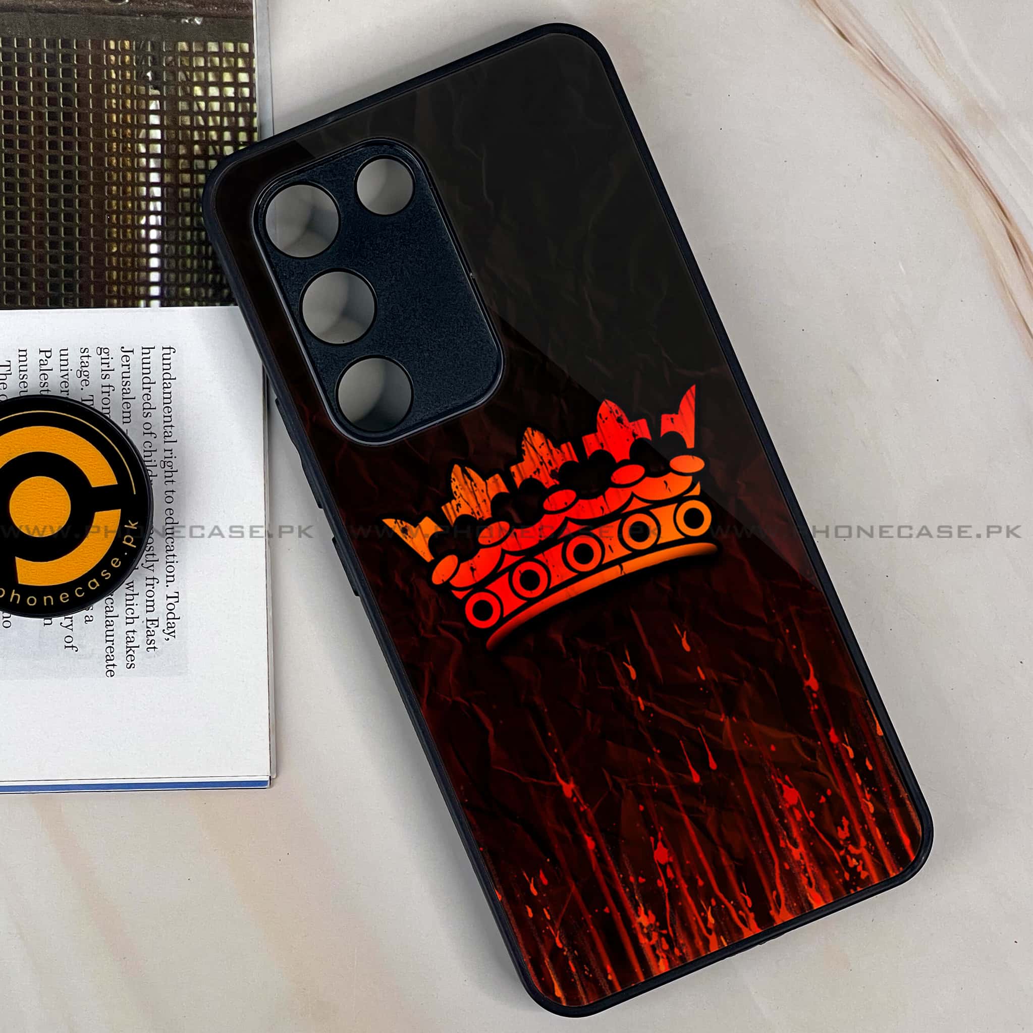 Vivo V30 Lite 4G - King 2.0 Series - Premium Metal Printed soft Bumper shock Proof Case