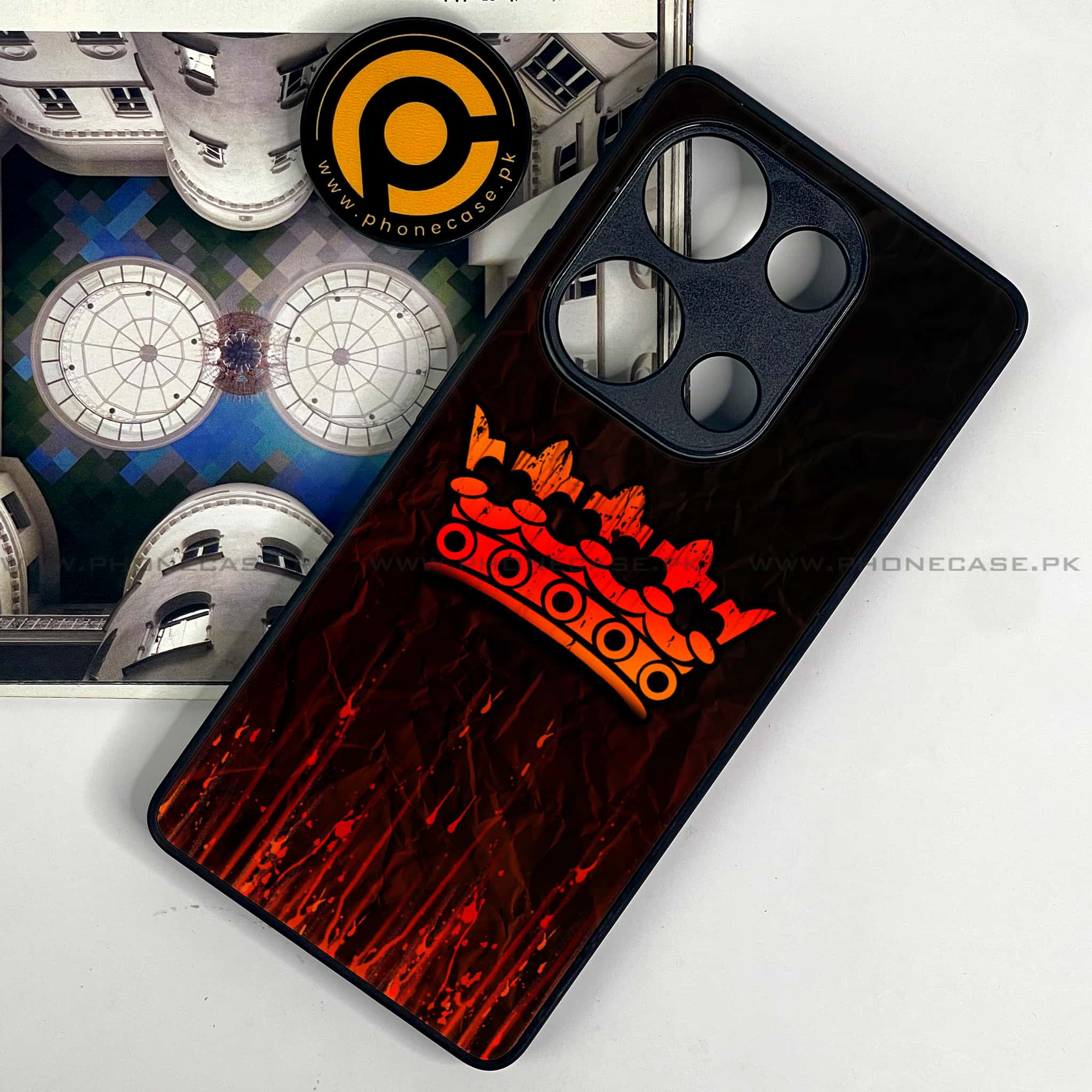 Redmi Note 13 Pro 4G - King Series V 2.0 - Premium Metal Printed soft Bumper shock Proof Case