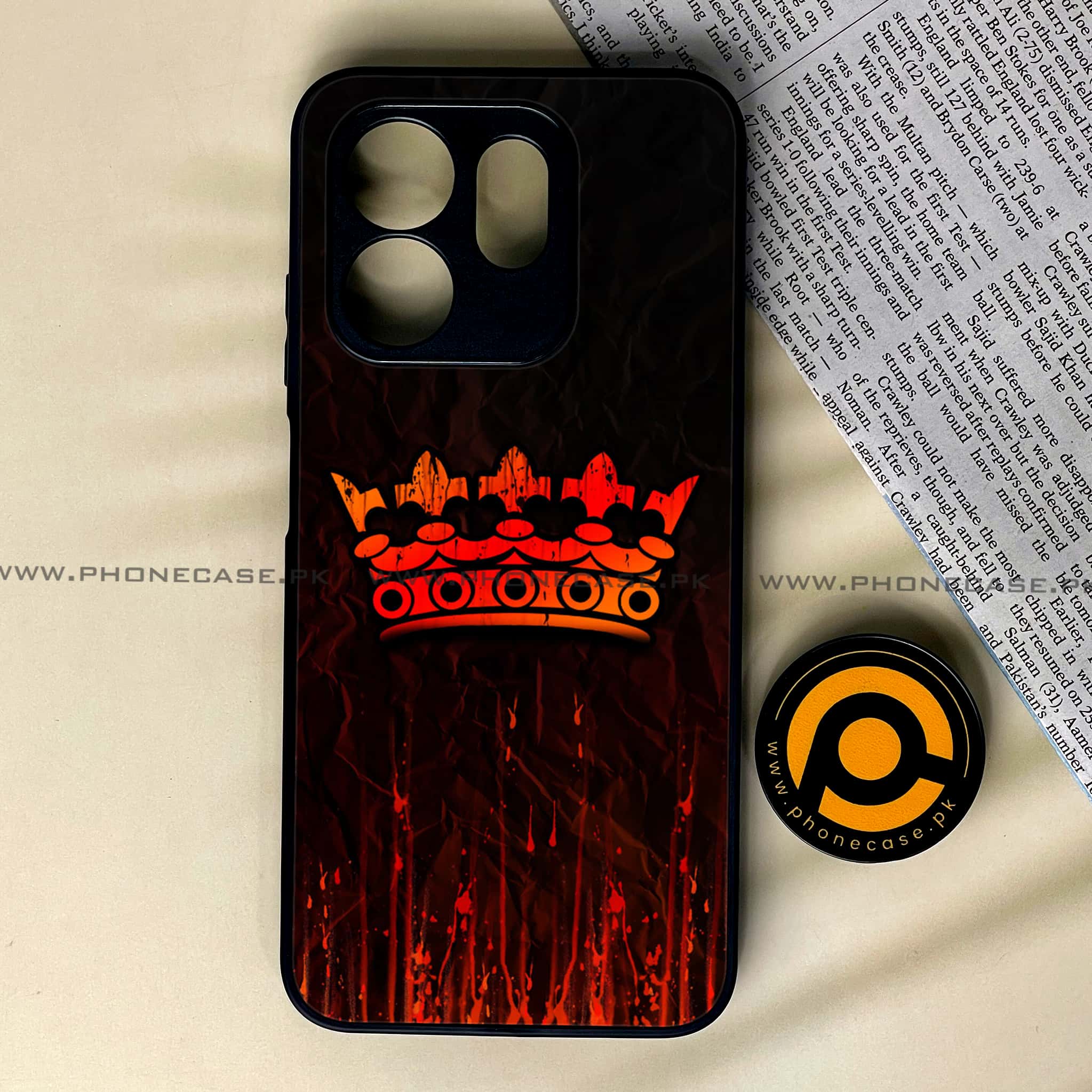 Infinix Smart 9 HD - King V 2.0 Series - Premium Metal Printed soft Bumper shock Proof Case