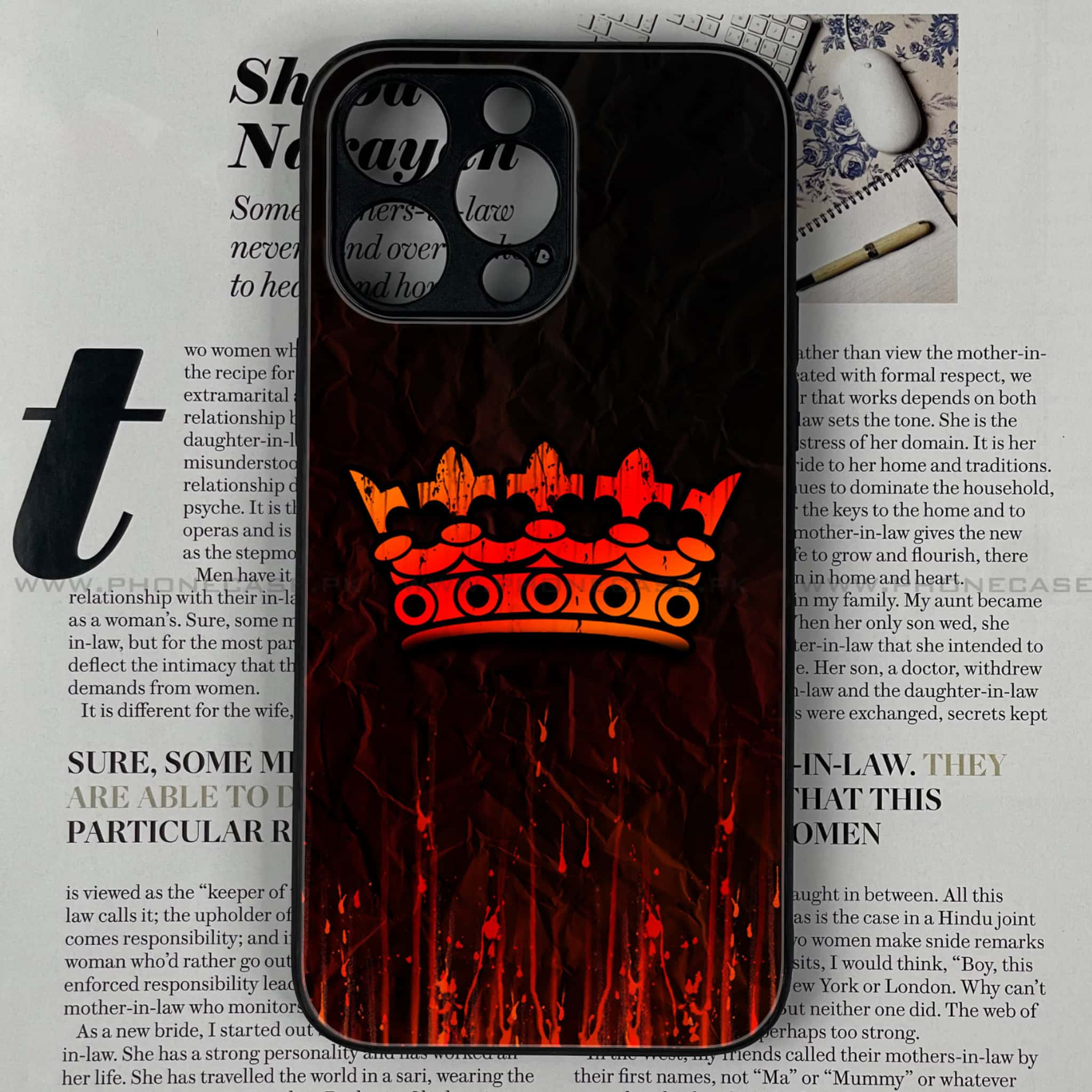 iPhone 11 Pro Max - King Series V 2.0   Series - Premium Printed Glass soft Bumper shock Proof Case