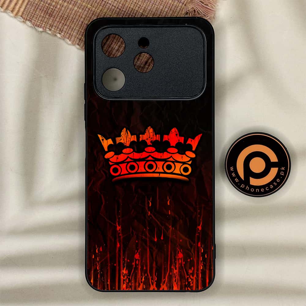 Tecno Spark 40 - King 2.0 Series - Premium Metal Printed soft Bumper shock Proof Case