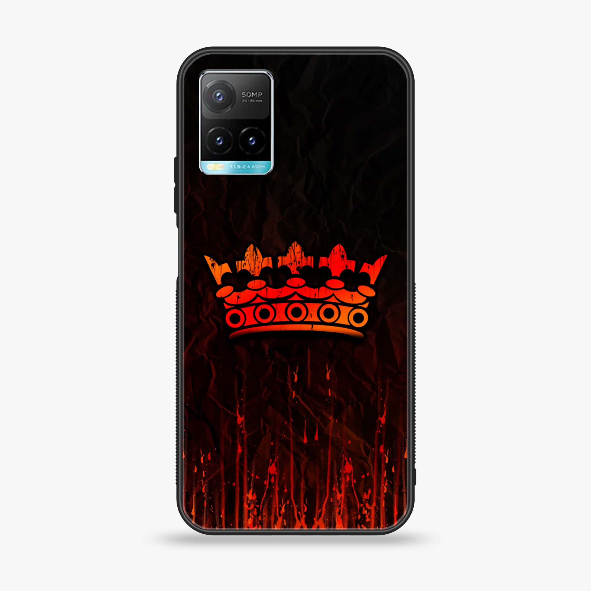 Vivo Y33T - King Series V 2.0 Series - Premium Printed Glass soft Bumper shock Proof Case