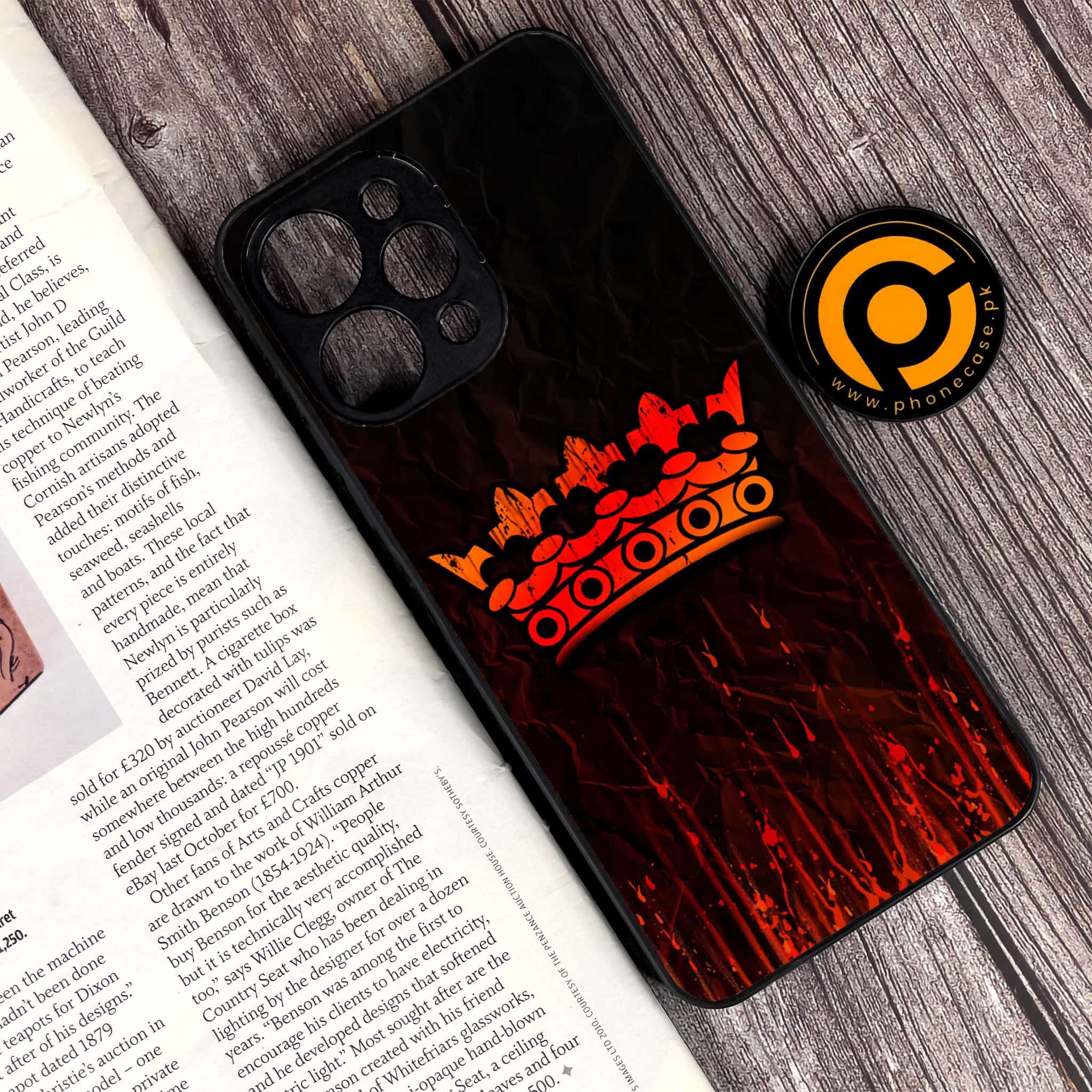 Xiaomi Redmi 12 - King Series V 2.0 - Premium Printed Glass soft Bumper shock Proof Case
