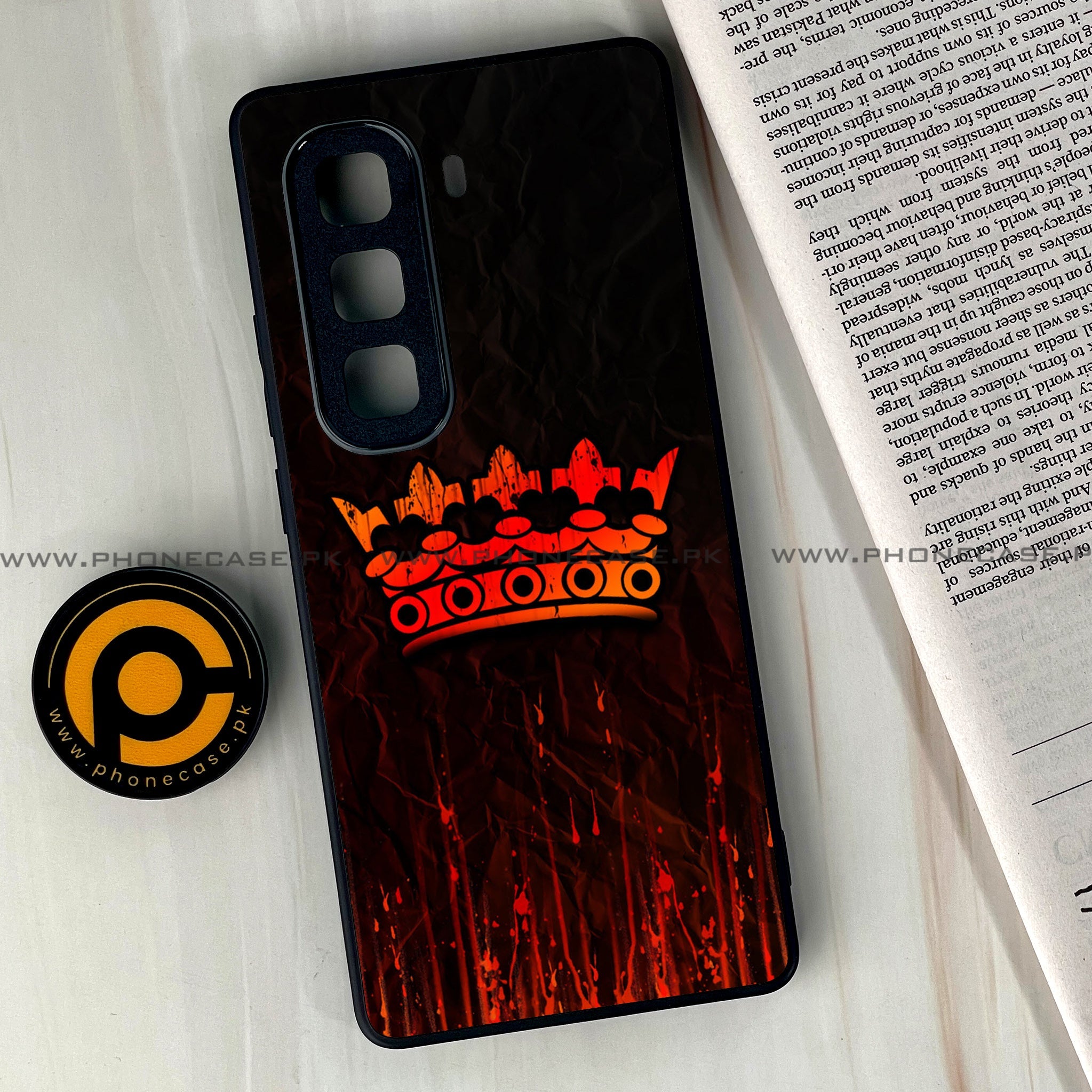 Infinix Hot 60 Pro Plus - King 2.0 Series - Premium Metal Printed soft Bumper shock Proof Case