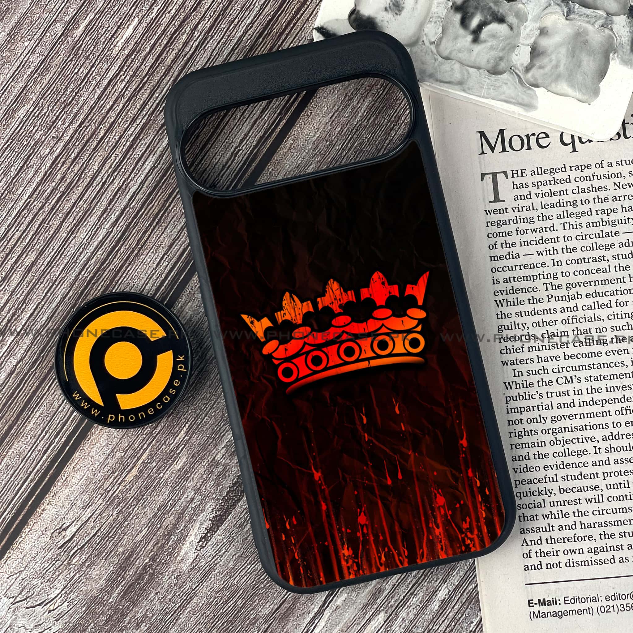 Google Pixel 9 Pro - King 2.0 Series - Premium Metal Printed soft Bumper Shock Proof Case