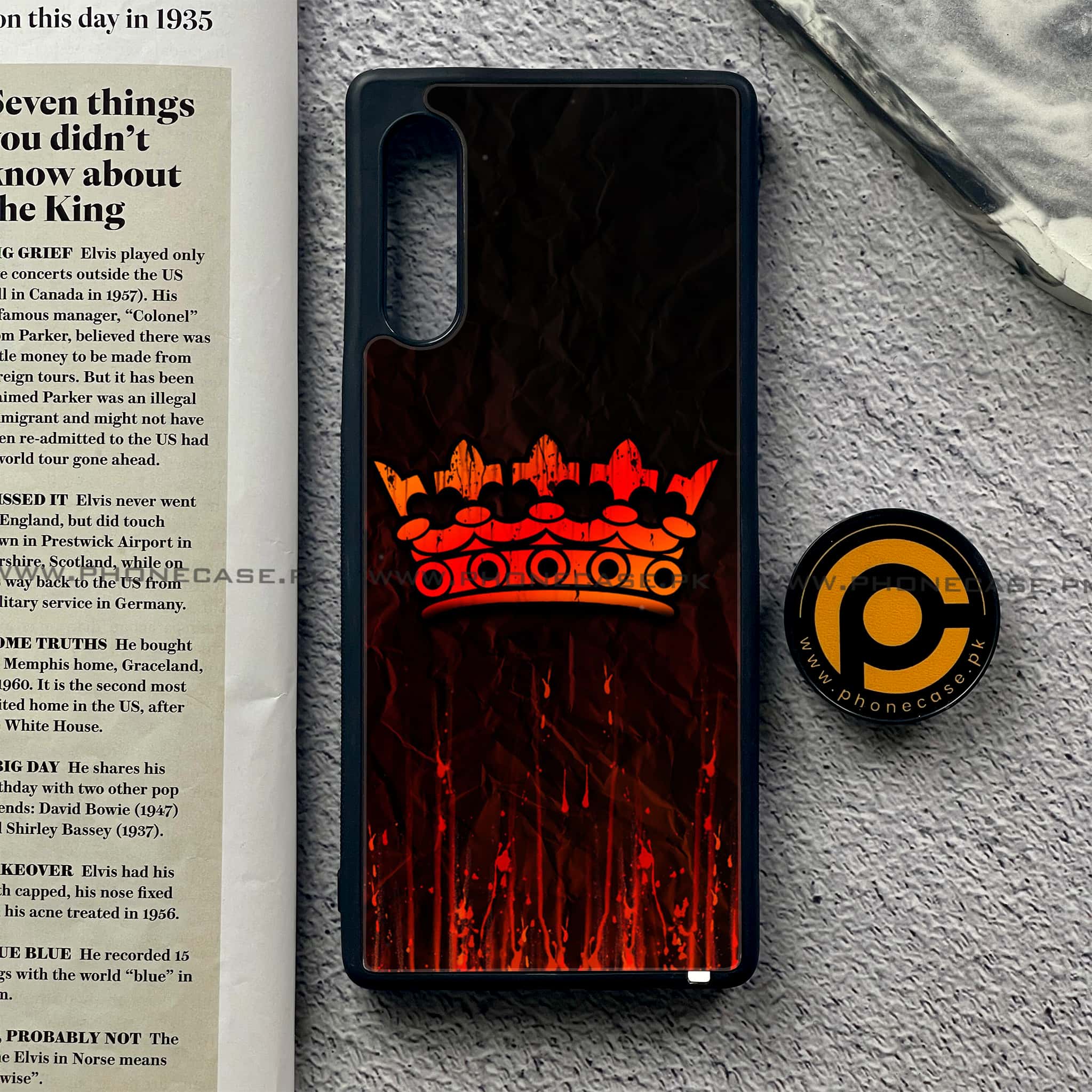 LG Velvet - King 2.0 Series - Premium Printed Glass soft Bumper shock Proof Case