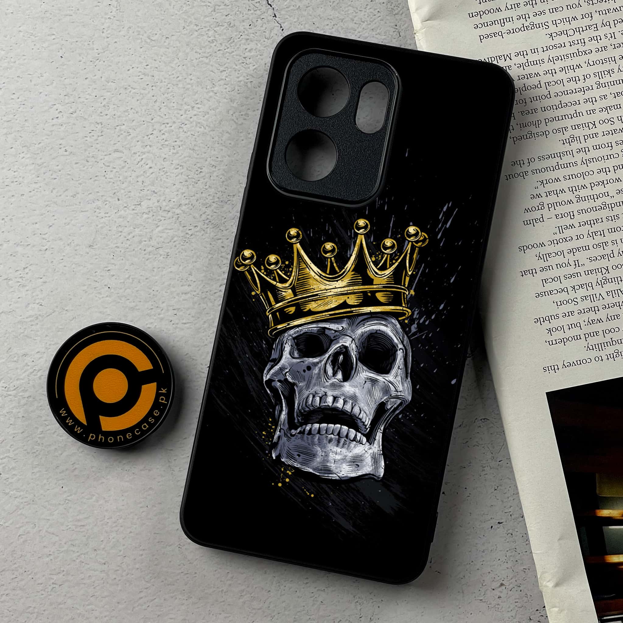 Oppo Reno 14F - King 2.0 Series - Premium Metal Printed Soft Bumper Shockproof Case