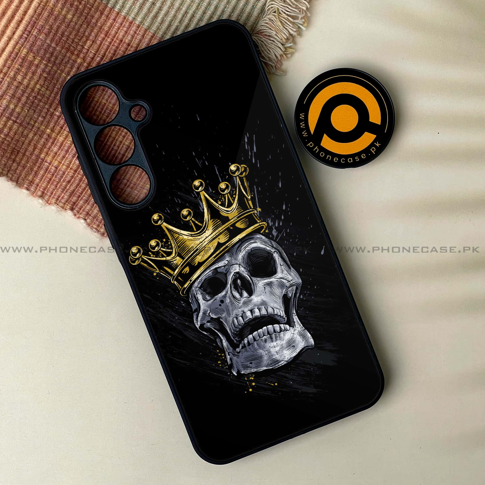 Samsung Galaxy A04s - King Series - Premium Printed Glass soft Bumper shock Proof Case
