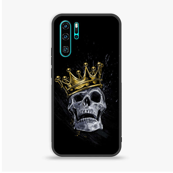 Huawei P30 Pro - King 2.0 Design 5  - Premium Printed Glass soft Bumper shock Proof Case  CS-41552