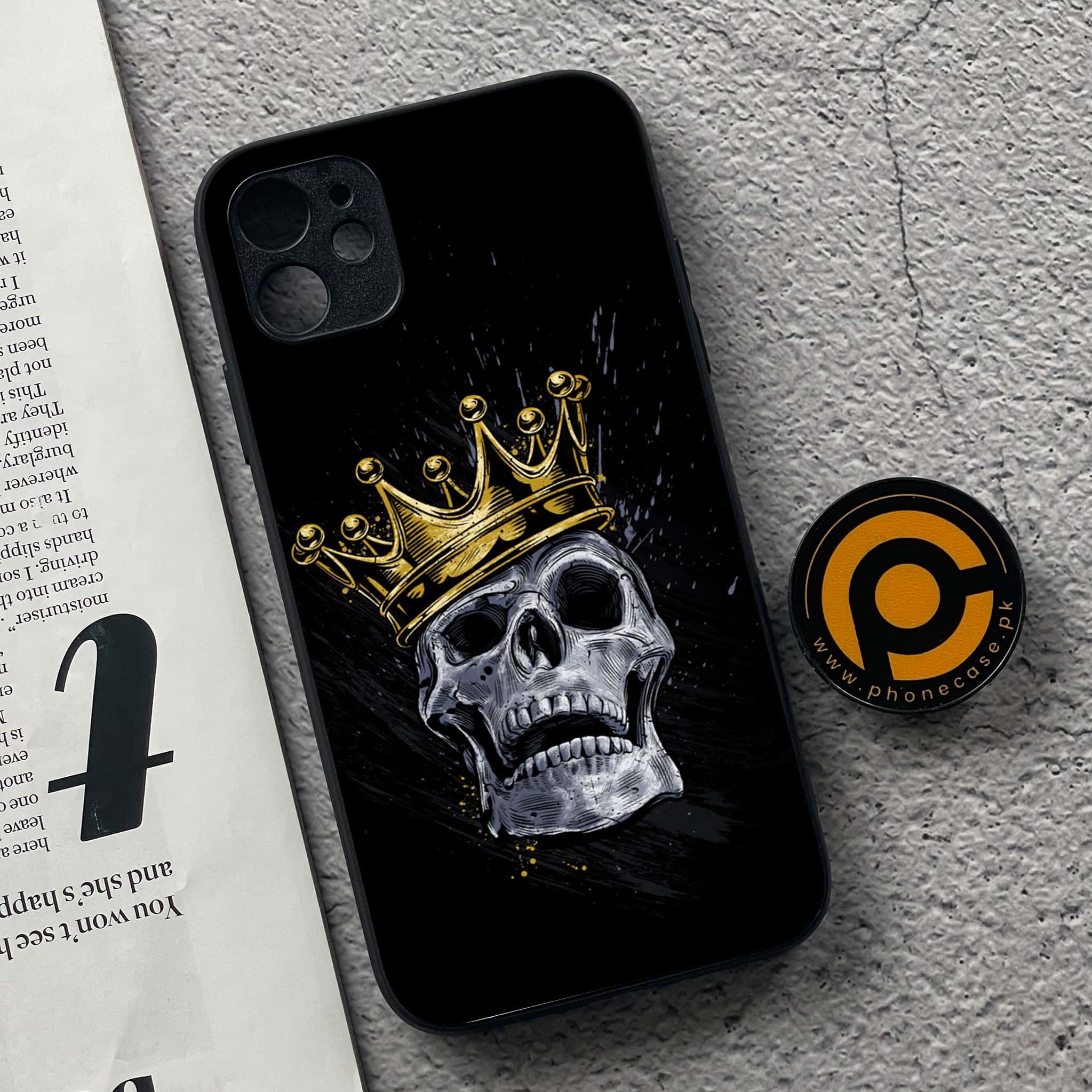 iPhone 11  King Series v2.0 Premium Printed Glass soft Bumper shock Proof Case