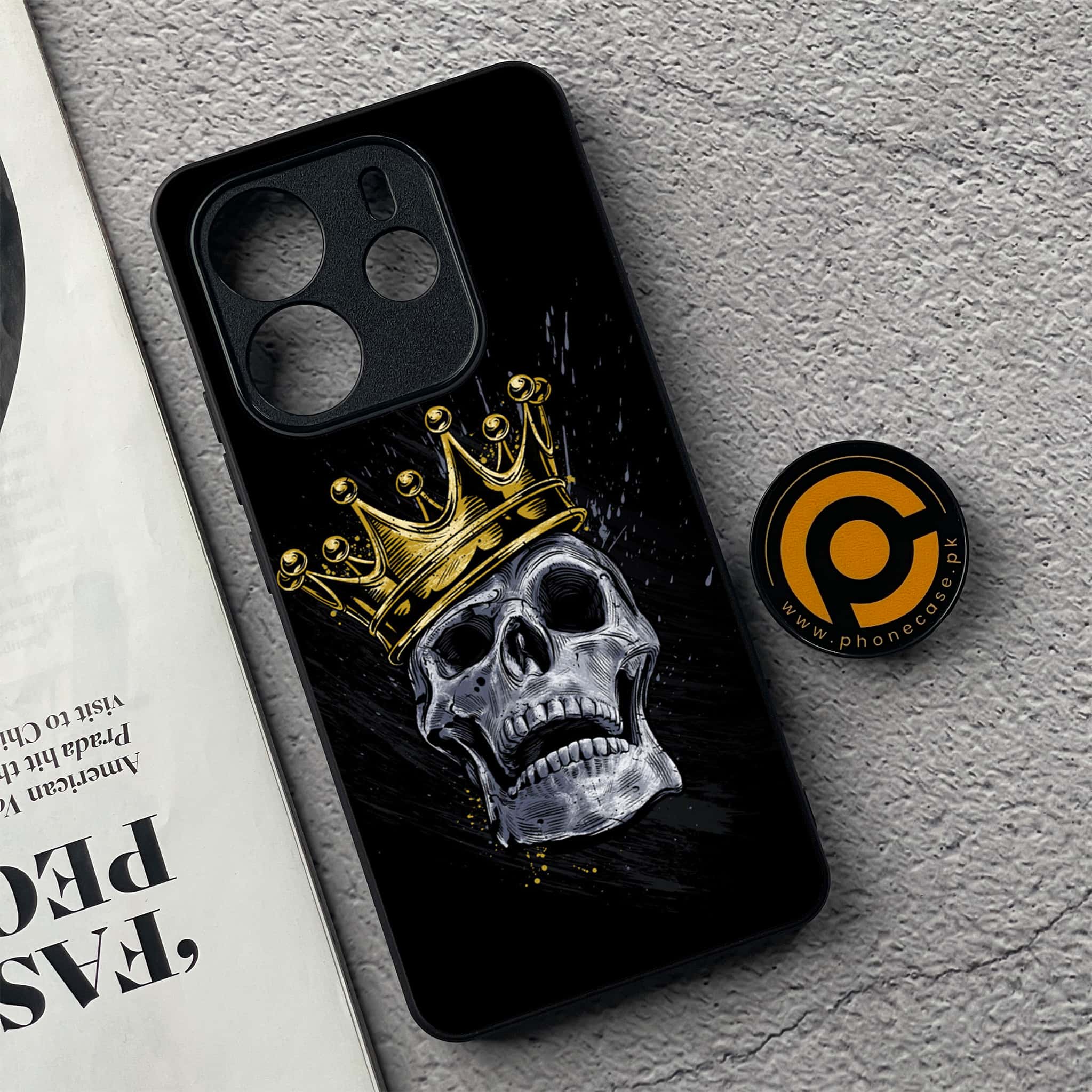 Xiaomi Redmi Note 14 - King 2.0 Series - Premium Printed Glass soft Bumper shock Proof Case