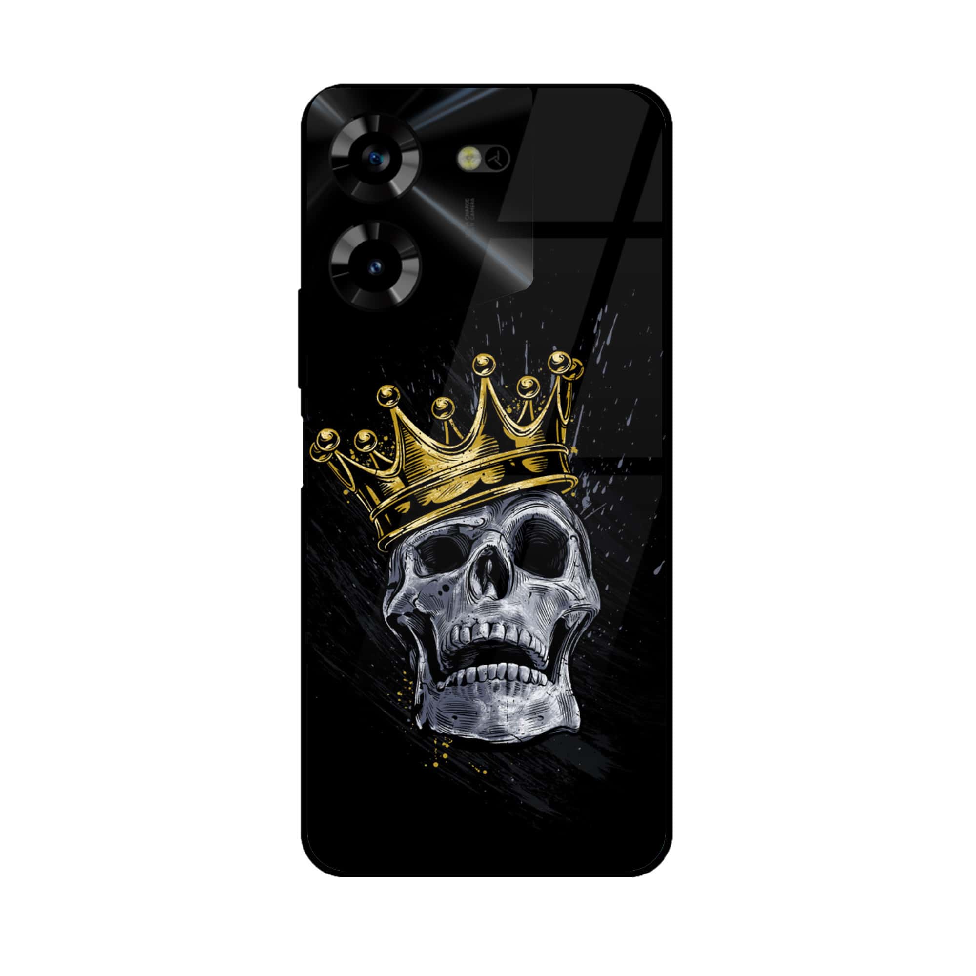 Tecno Pova 5 Pro - king 2.0 Series - Premium Printed Glass soft Bumper shock Proof Case