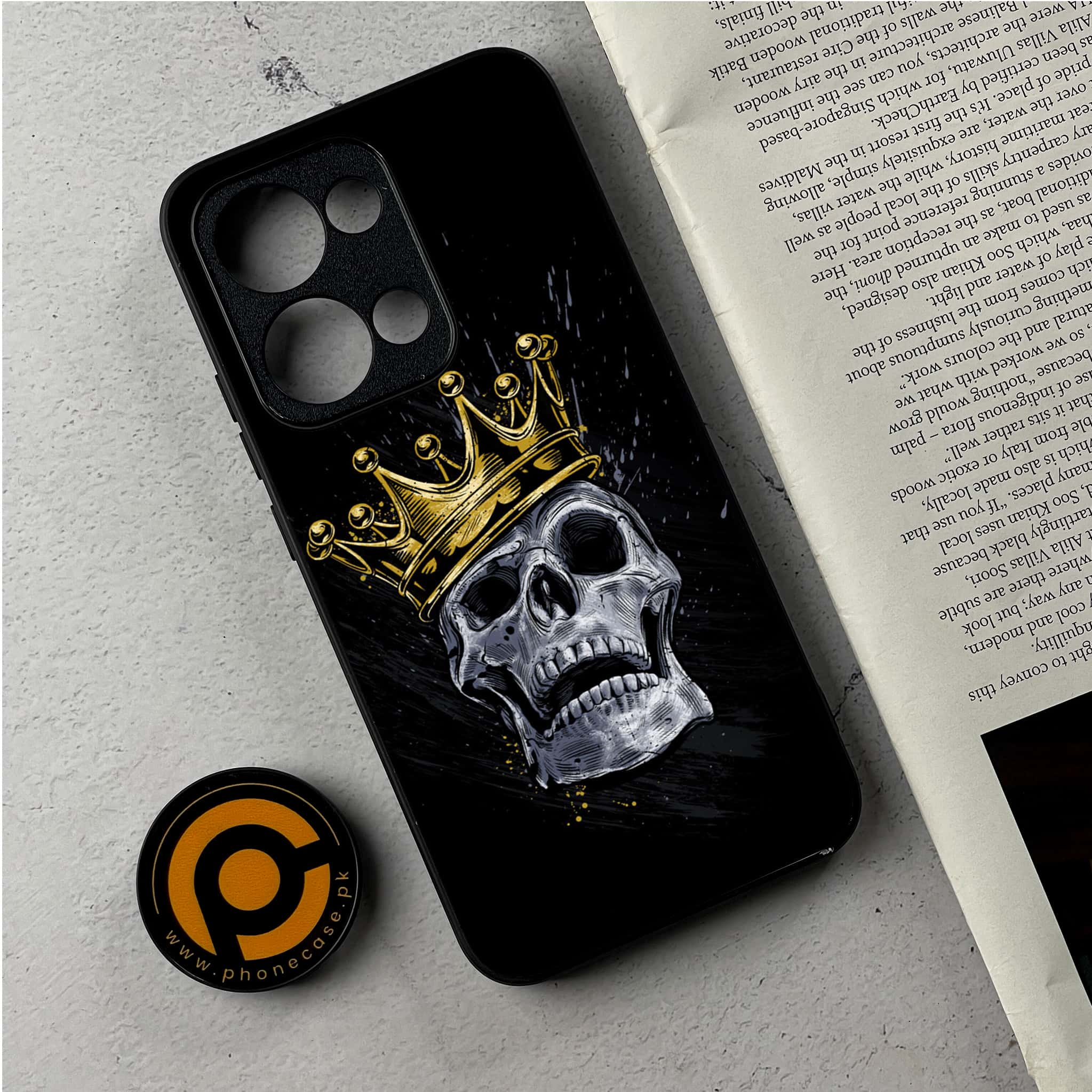 Oppo Reno 13 - King 2.0 Series - Premium Metal Printed Soft Bumper Shockproof Case