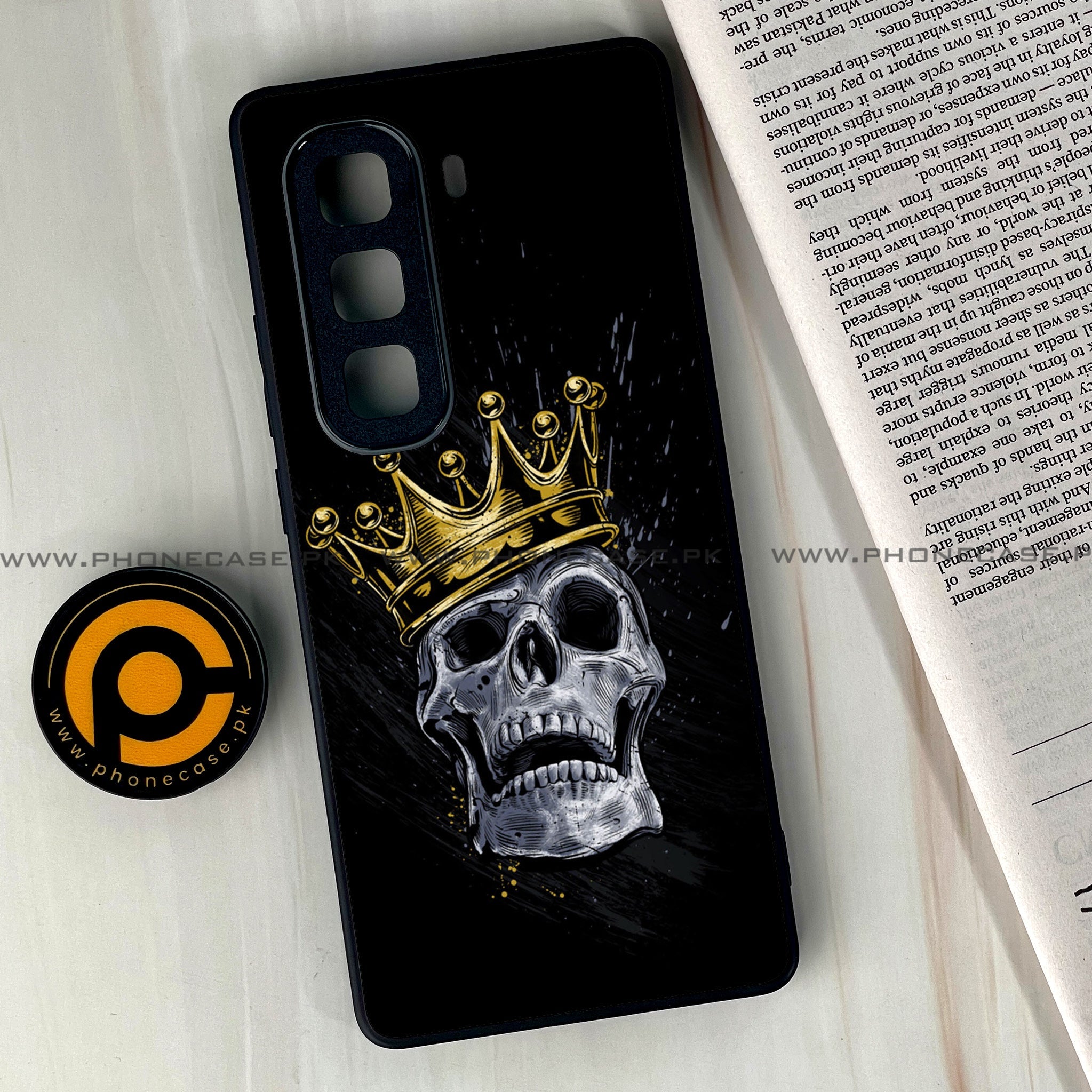 Infinix Hot 60 Pro Plus - King 2.0 Series - Premium Metal Printed soft Bumper shock Proof Case