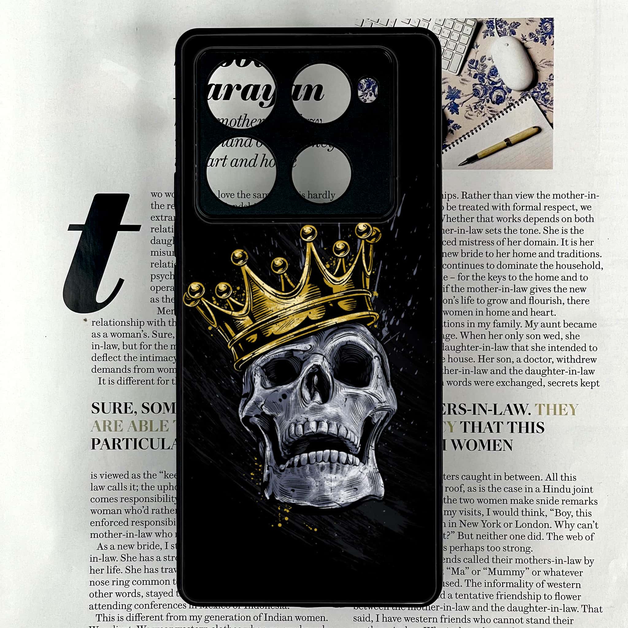 Infinix Note 40 Pro Plus - King 2.0 Series - Premium Metal Printed soft Bumper shock Proof Case