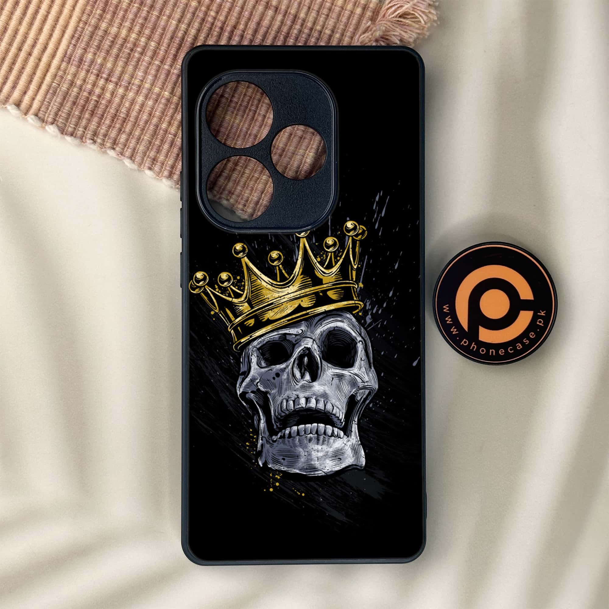 Realme GT 6 - King 2.0 Series - Premium Metal Printed soft Bumper shock Proof Case
