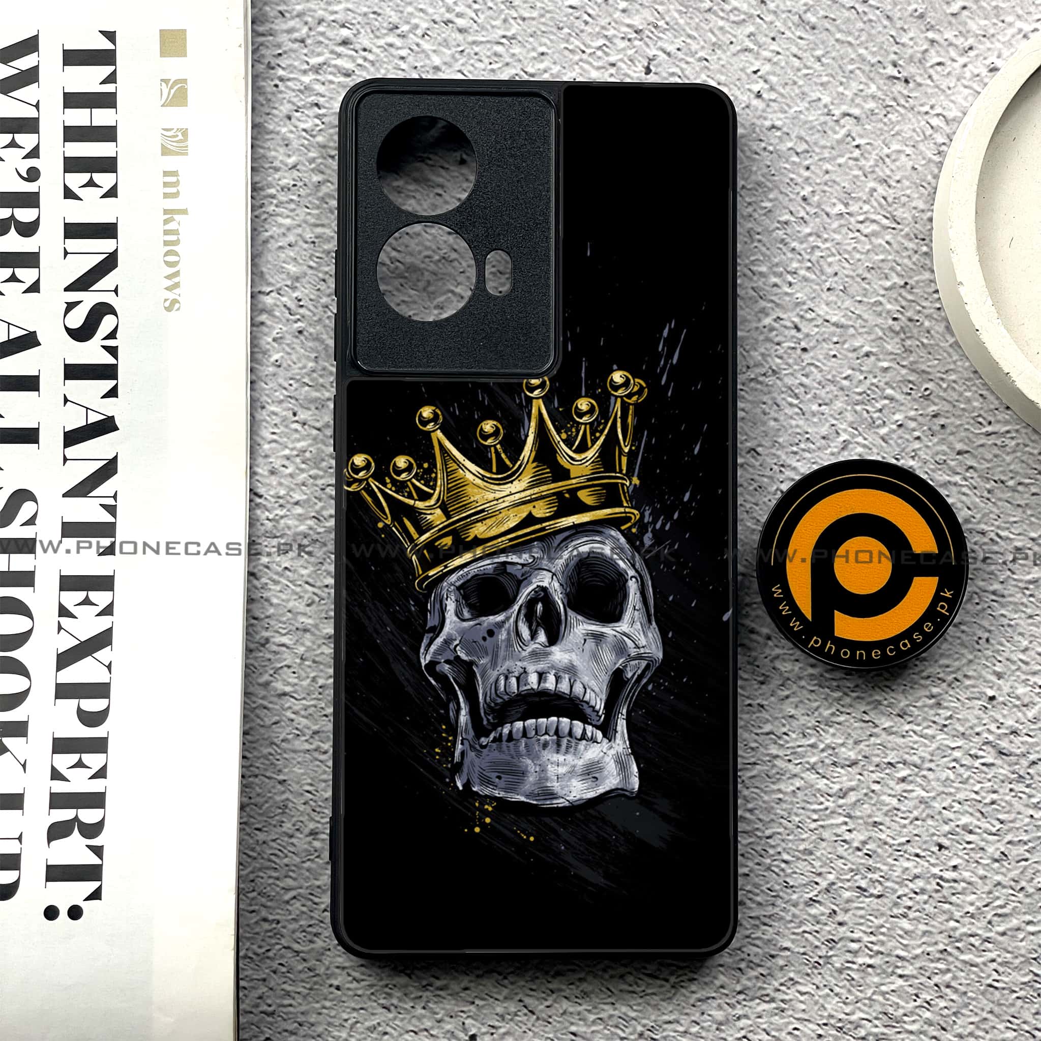Moto G85 - King 2.0 Series - Premium Printed Glass soft Bumper shock Proof Case