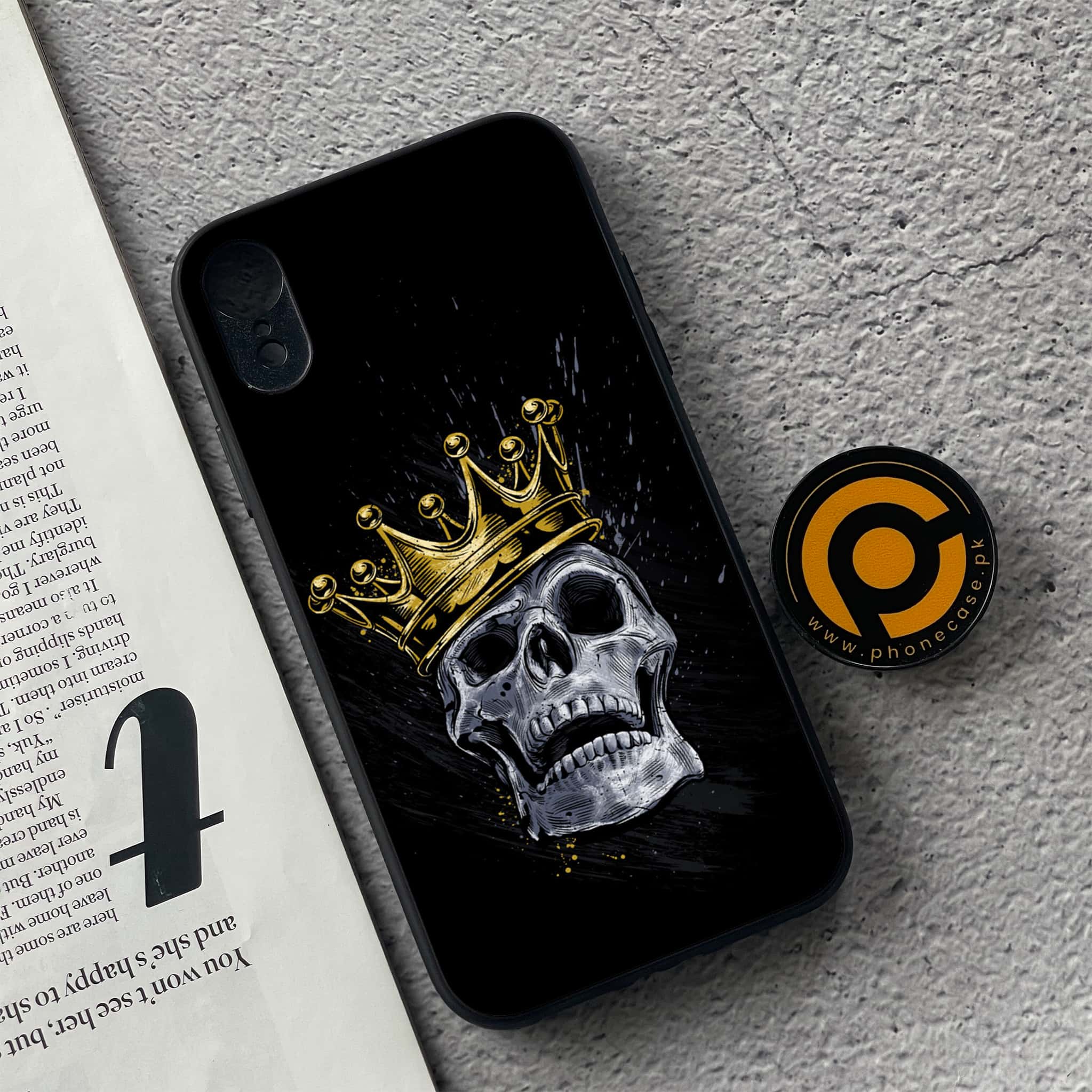 iPhone XR - King Series v2.0 - Premium Metal Printed soft Bumper shock Proof Case