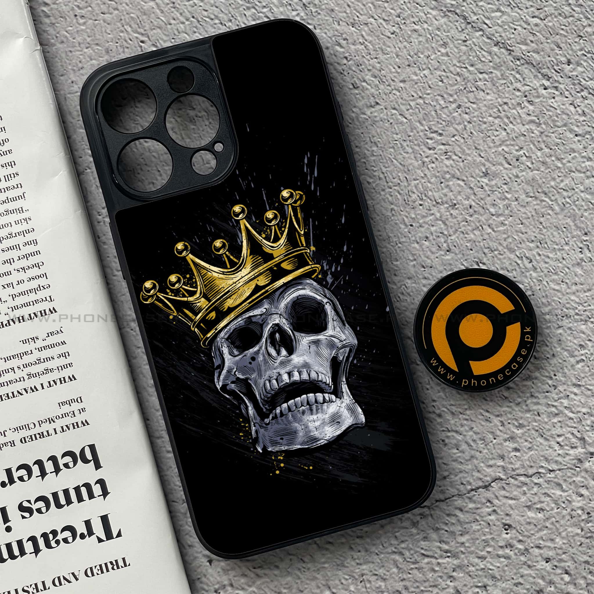 iPhone 15 Pro - King Series V 2.0 - Premium Metal Printed soft Bumper shock Proof Case