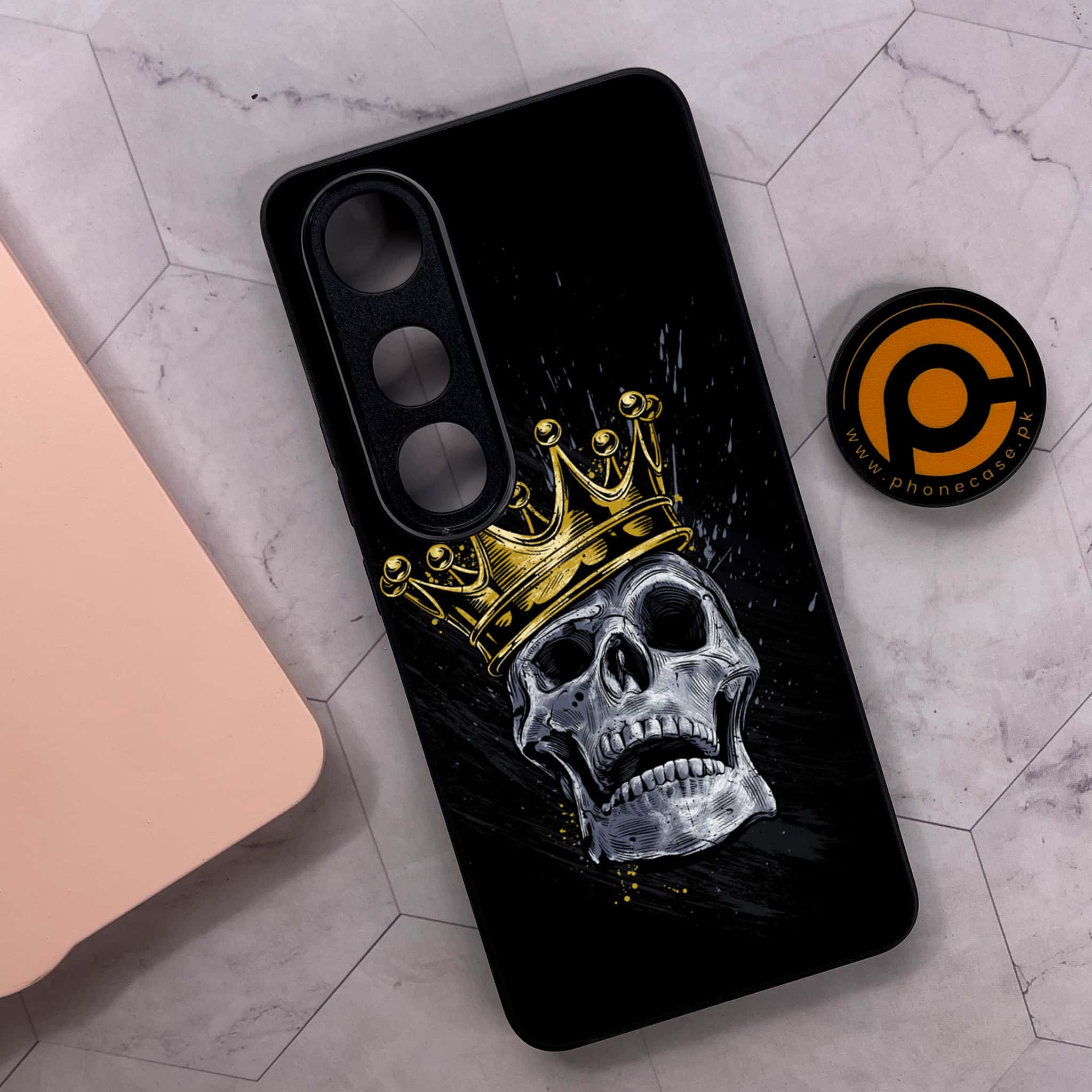 Vivo V50 Lite - King 2.0 Series - Premium Metal Printed soft Bumper shock Proof Case