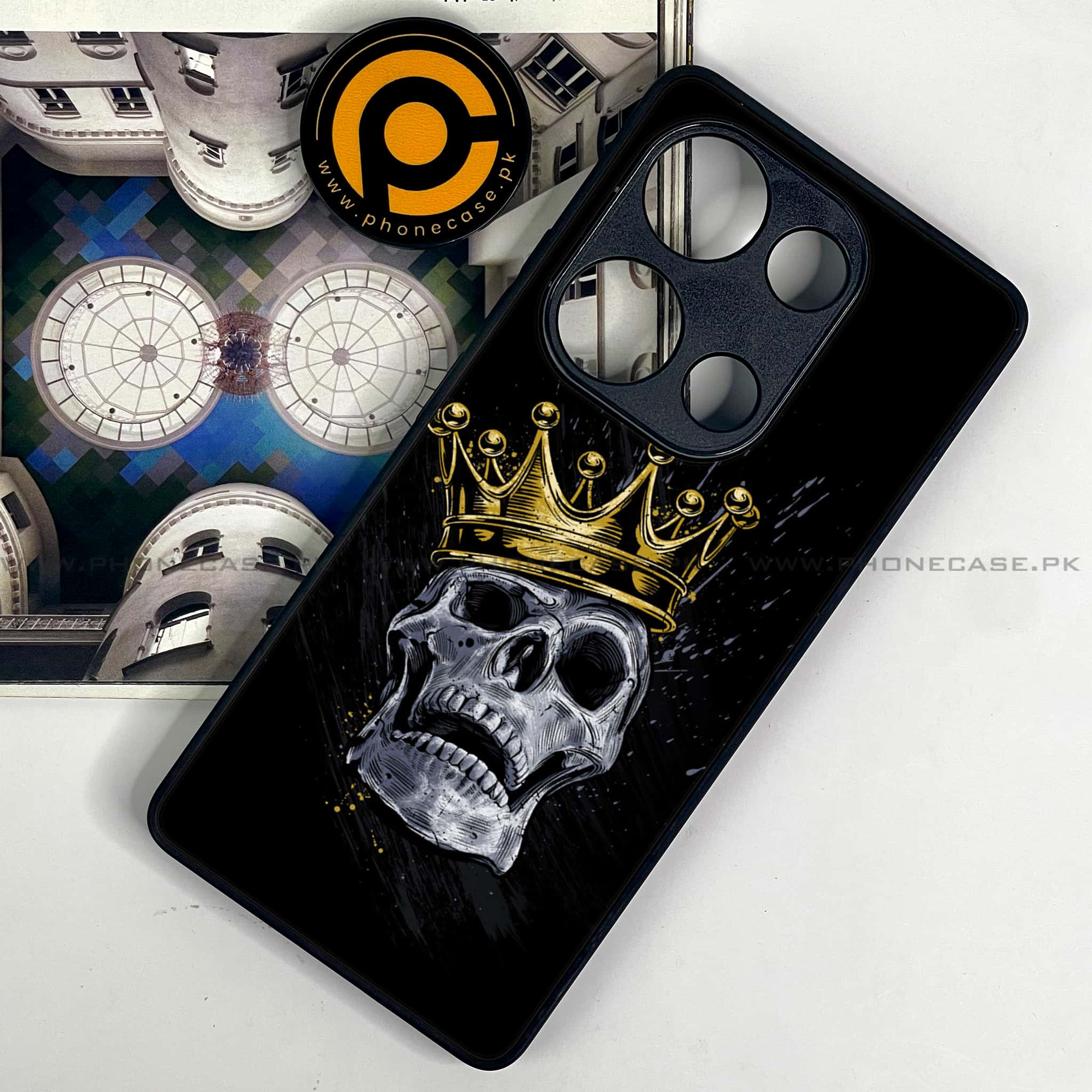 Redmi Note 13 Pro 4G - King Series V 2.0 - Premium Metal Printed soft Bumper shock Proof Case